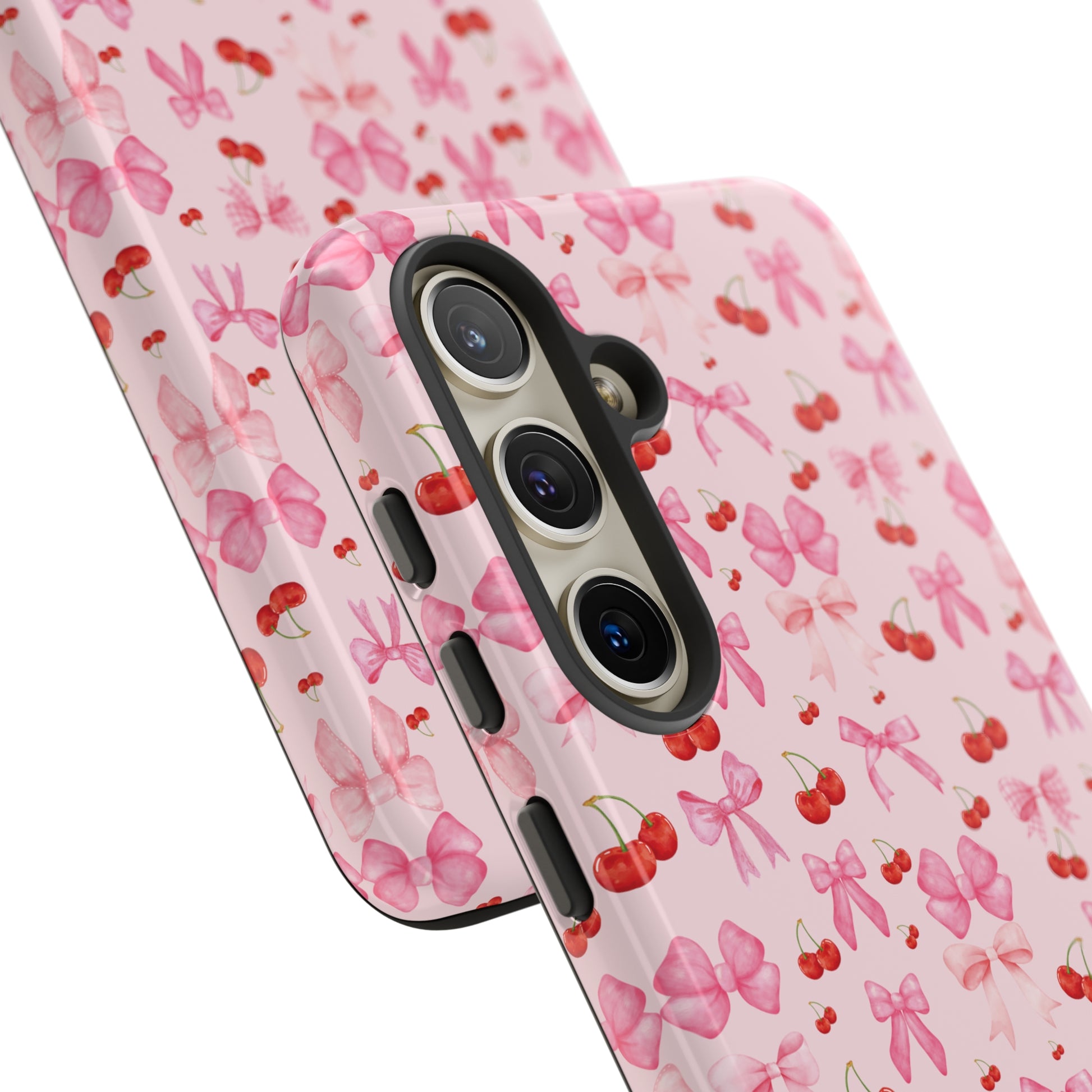 Coquette phone case Cherry Coquette Ribbon Bow iPhone Case Fruity, Girly Gift for Her Phone 15, Samsung iPhone Samsung Gift for Her Case iPhone 15, Samsung iPhone Samsung Accessory Gift for Her.