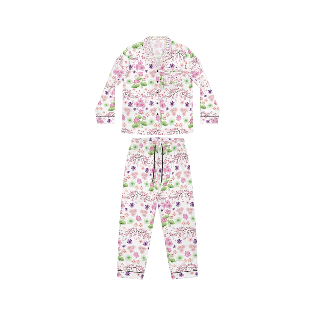 Floral patterned onesie on a white background