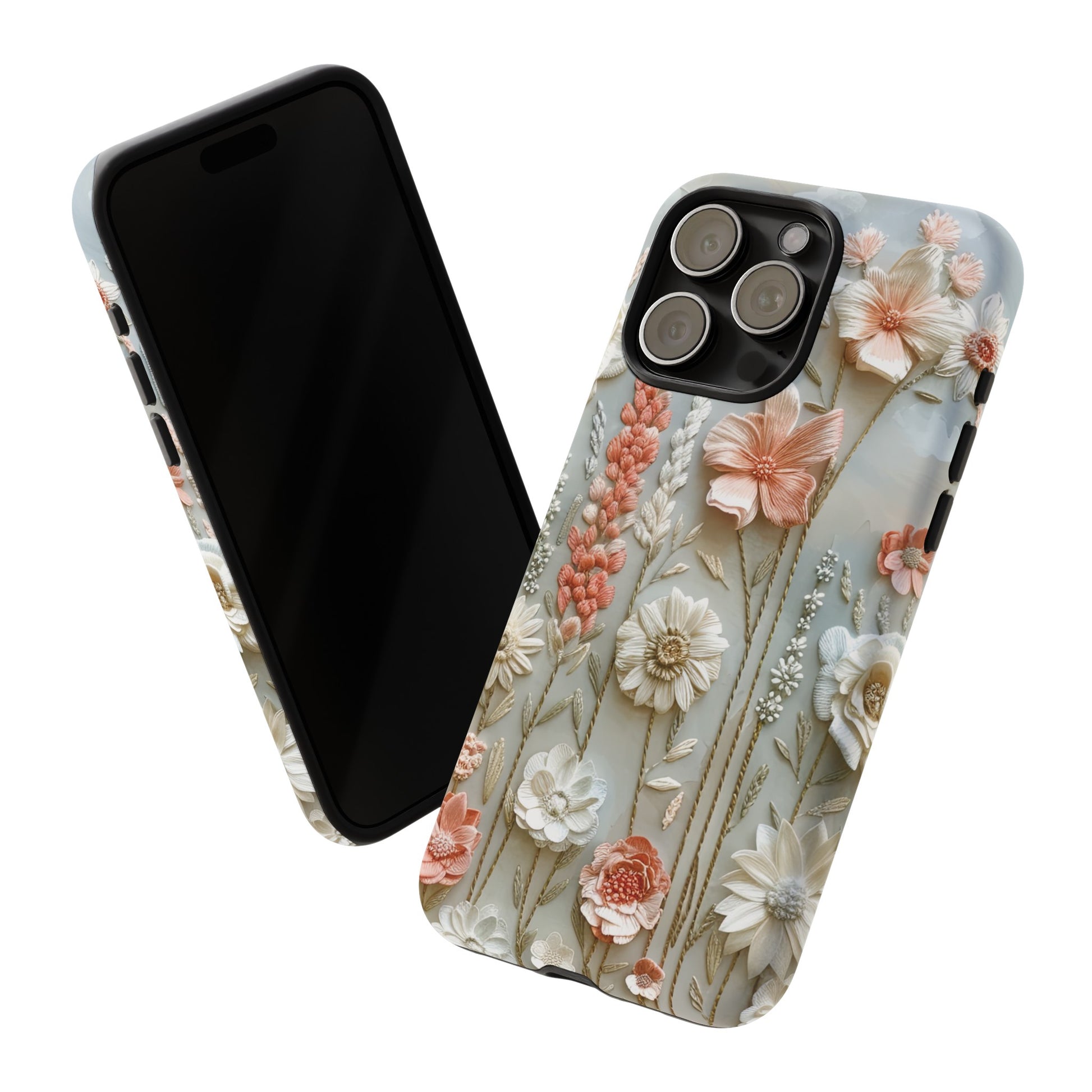Pastel Wildflowers Protective Phone Case Gift for Her Phone 15, Samsung iPhone Samsung Gift for Her Case iPhone 15, Samsung iPhone Samsung Accessory Gift for Her