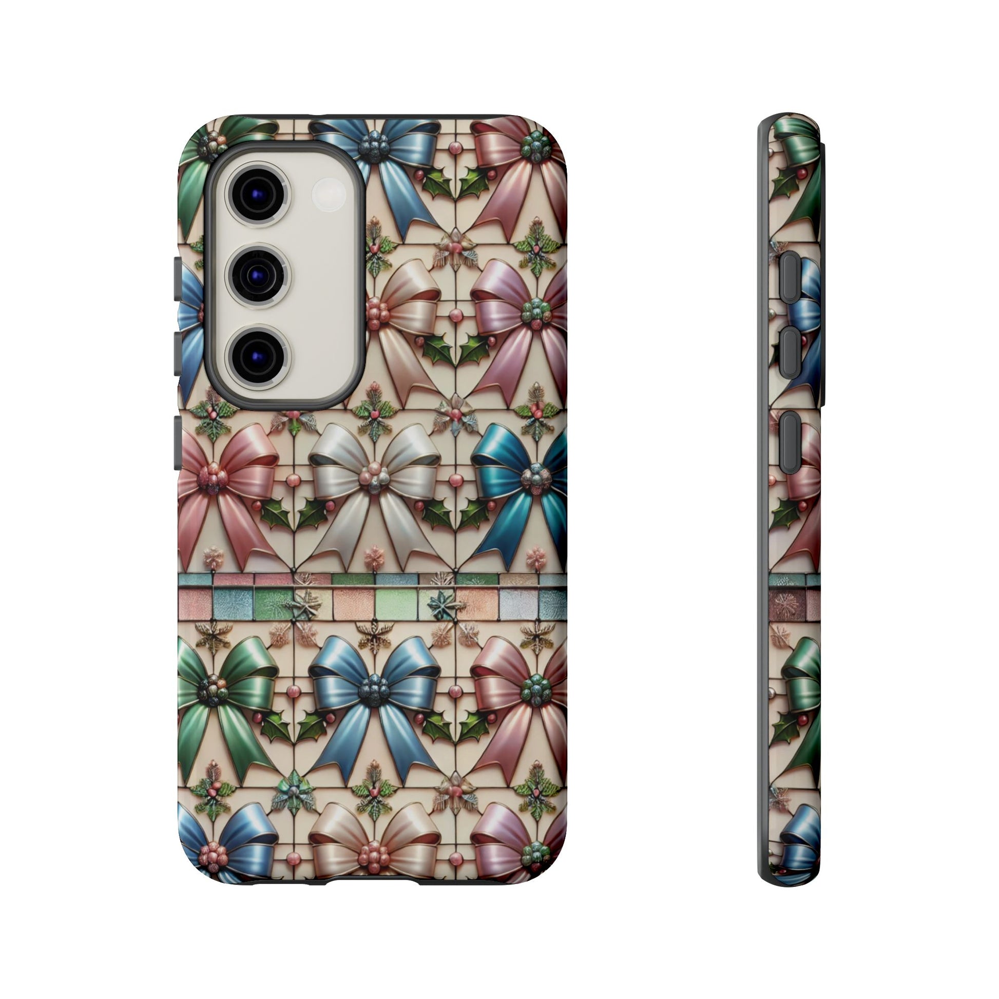 Coquette Bows Pastel Phone Case for iPhone 17 ,  15 14 13 12  21 23 Samsung, and Pixel | Stylish Protective Cover Gift for Her Perfect for Floral Lover