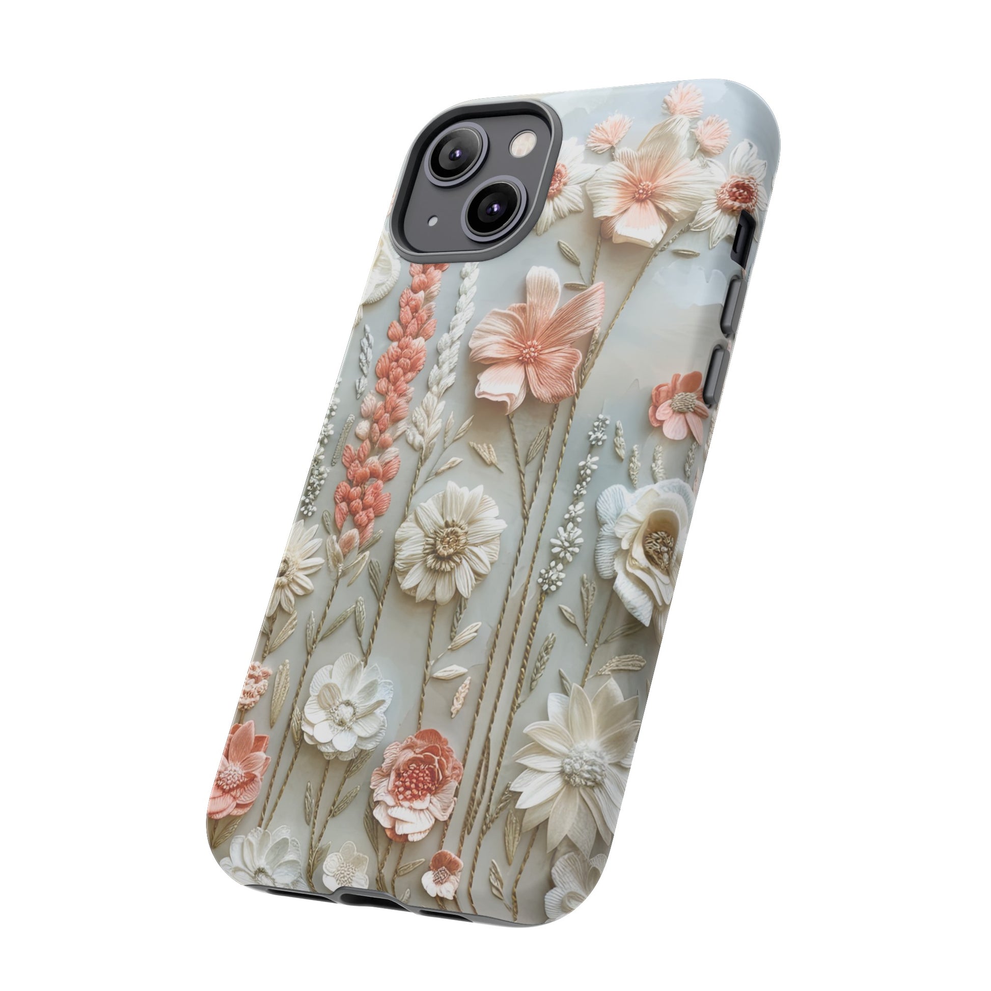 Pastel Wildflowers Protective Phone Case Gift for Her Phone 15, Samsung iPhone Samsung Gift for Her Case iPhone 15, Samsung iPhone Samsung Accessory Gift for Her