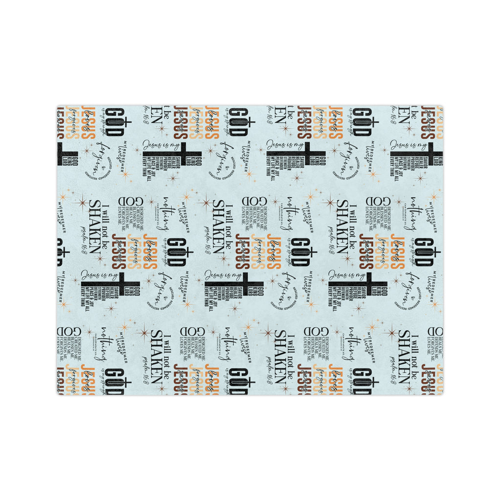 Couverture Citations Bibliques de Jésus – 100% Polyester Séchage Rapide, Peluche Douce, Couleurs Éclatantes Bords Ourlés, 2 Tailles – Jeté de Prière Chaleureux et Confortable Foi Chrétienne Fauteuil de Salon