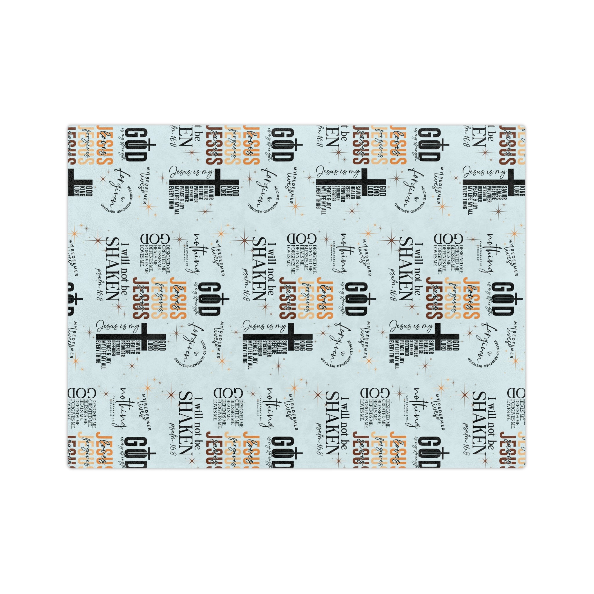 Jesus Quotes Bible Verse Blanket – 100% Polyester Quick-Dry, Soft Plush, Vibrant Colors Hemmed Edges, 2 Sizes – Christian Faith Prayer Cozy Warm Throw  Lounge Chair