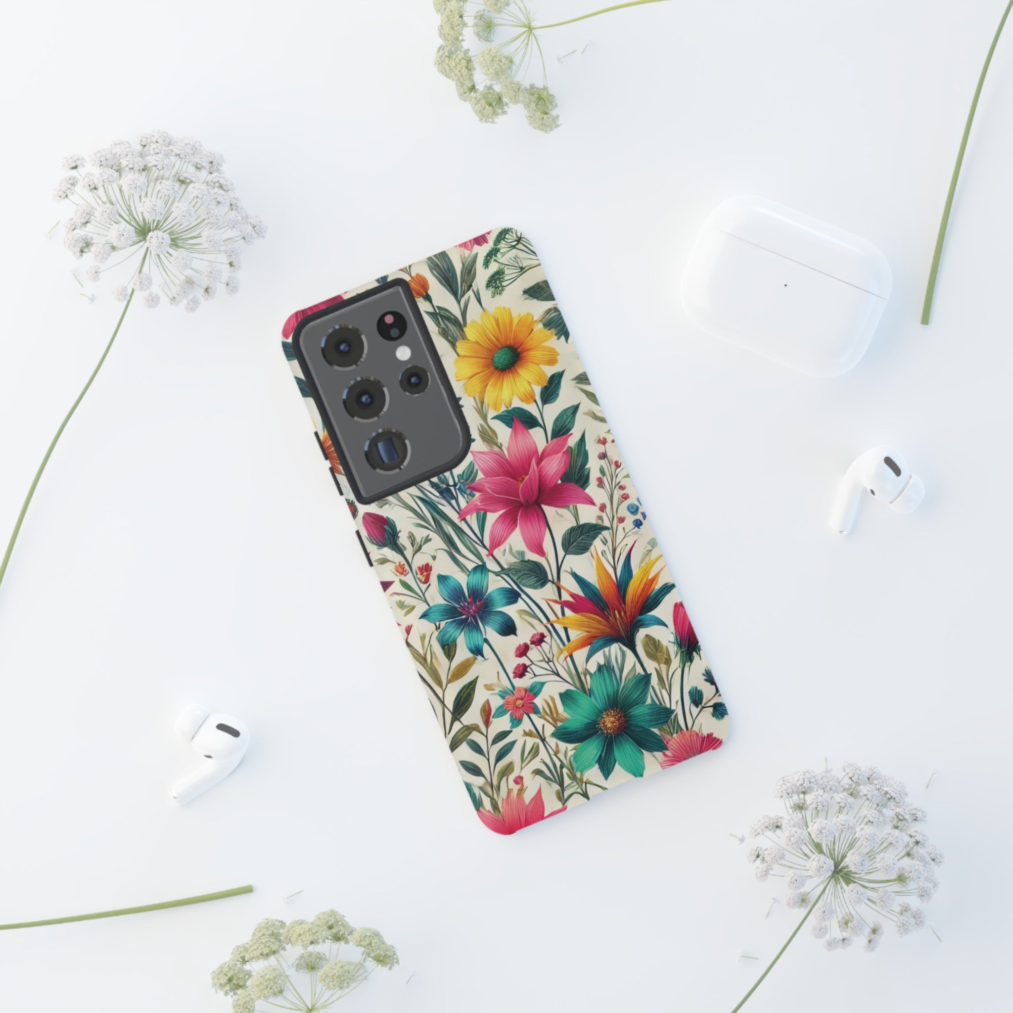 Wildflowers Boho Chic Design Phone Case - Stylish, Protective Cover for All Models Gift for Mom Accessory Gift for Her