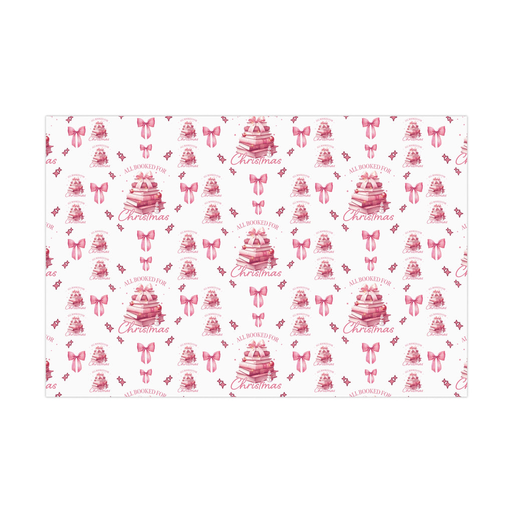 All Booked for Christmas Pink Books & Bows Holiday Edition Perfect for Book Lovers! Celebrate the Joy of Reading with Festive Charm in This Limited Christmas Collection Premium Quality - MRSBYVALLE