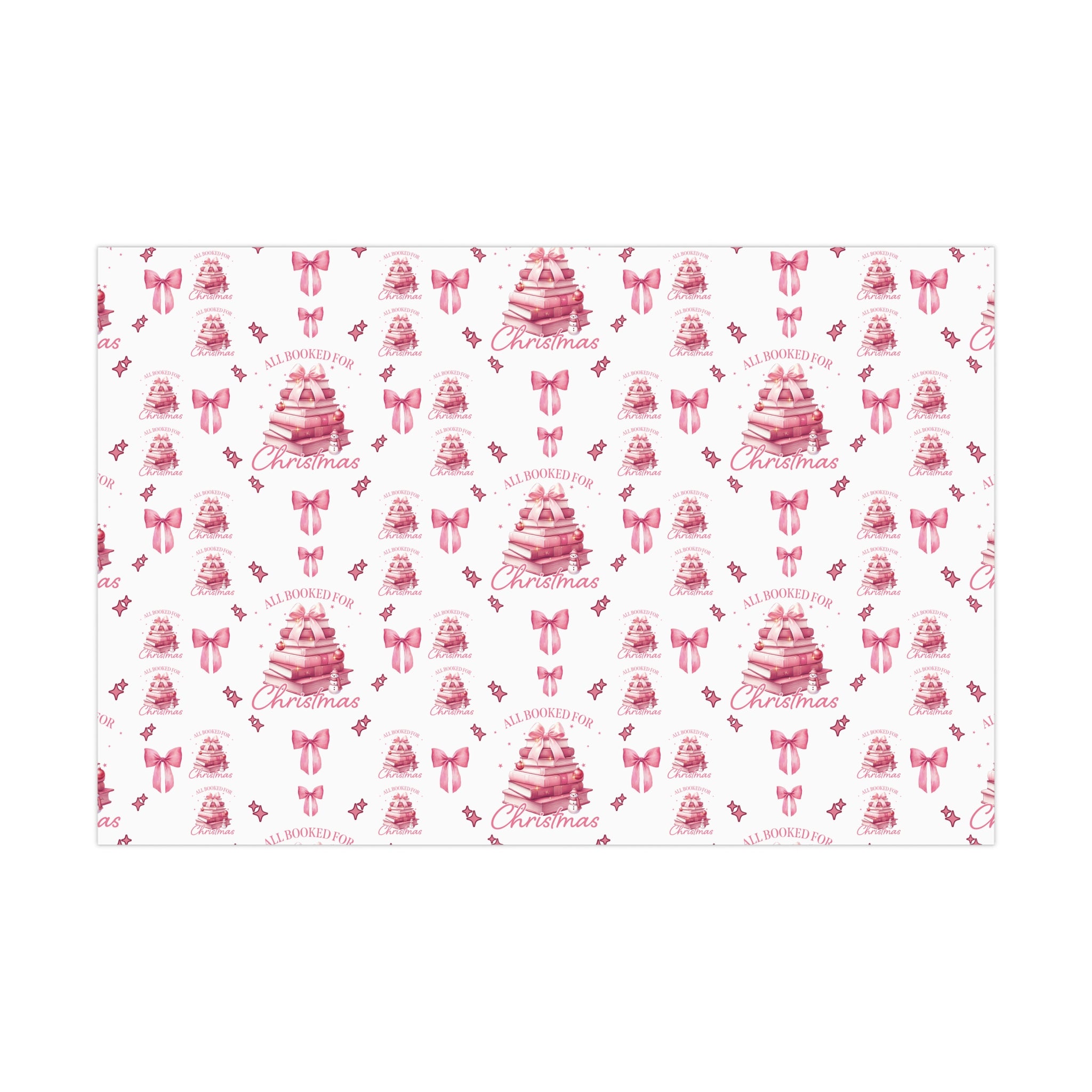 All Booked for Christmas Pink Books & Bows Holiday Edition Perfect for Book Lovers! Celebrate the Joy of Reading with Festive Charm in This Limited Christmas Collection Premium Quality - MRSBYVALLE