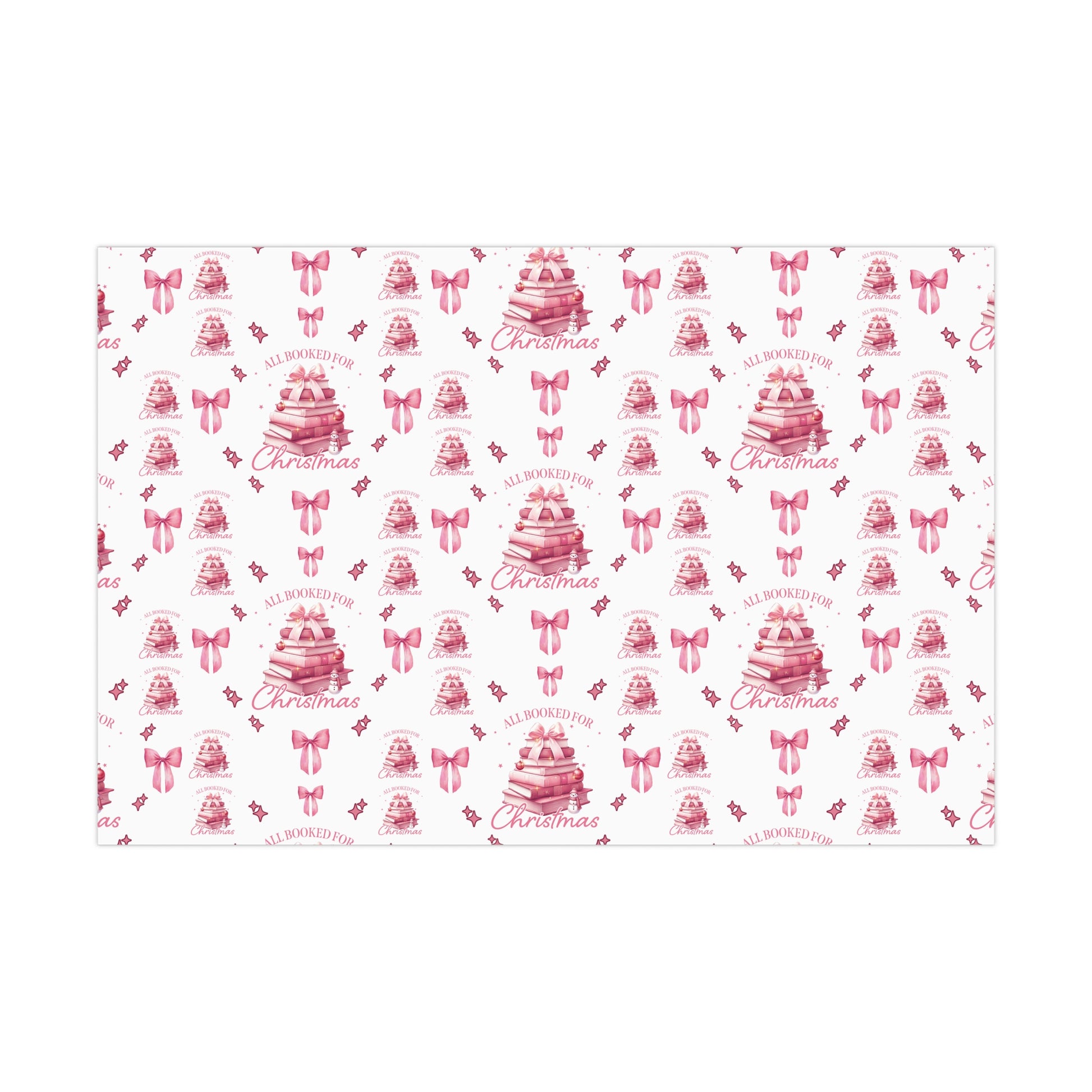 All Booked for Christmas Pink Books & Bows Holiday Edition Perfect for Book Lovers! Celebrate the Joy of Reading with Festive Charm in This Limited Christmas Collection Premium Quality - MRSBYVALLE