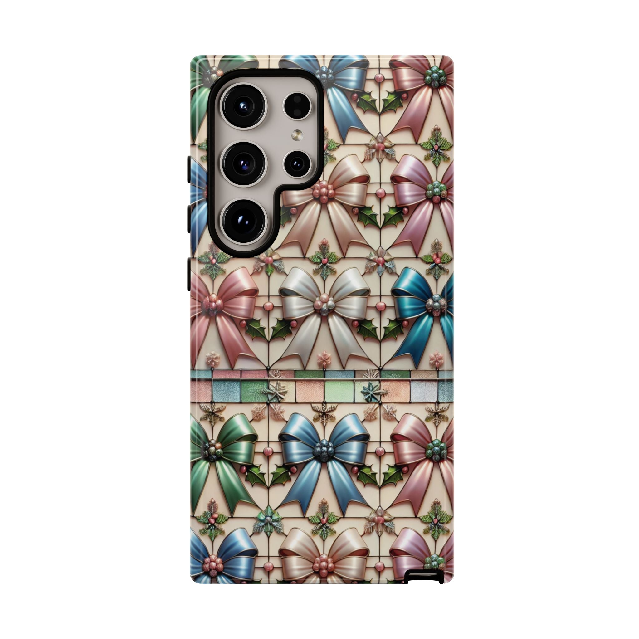 Coquette Bows Pastel Phone Case for iPhone 17 ,  15 14 13 12  21 23 Samsung, and Pixel | Stylish Protective Cover Gift for Her Perfect for Floral Lover
