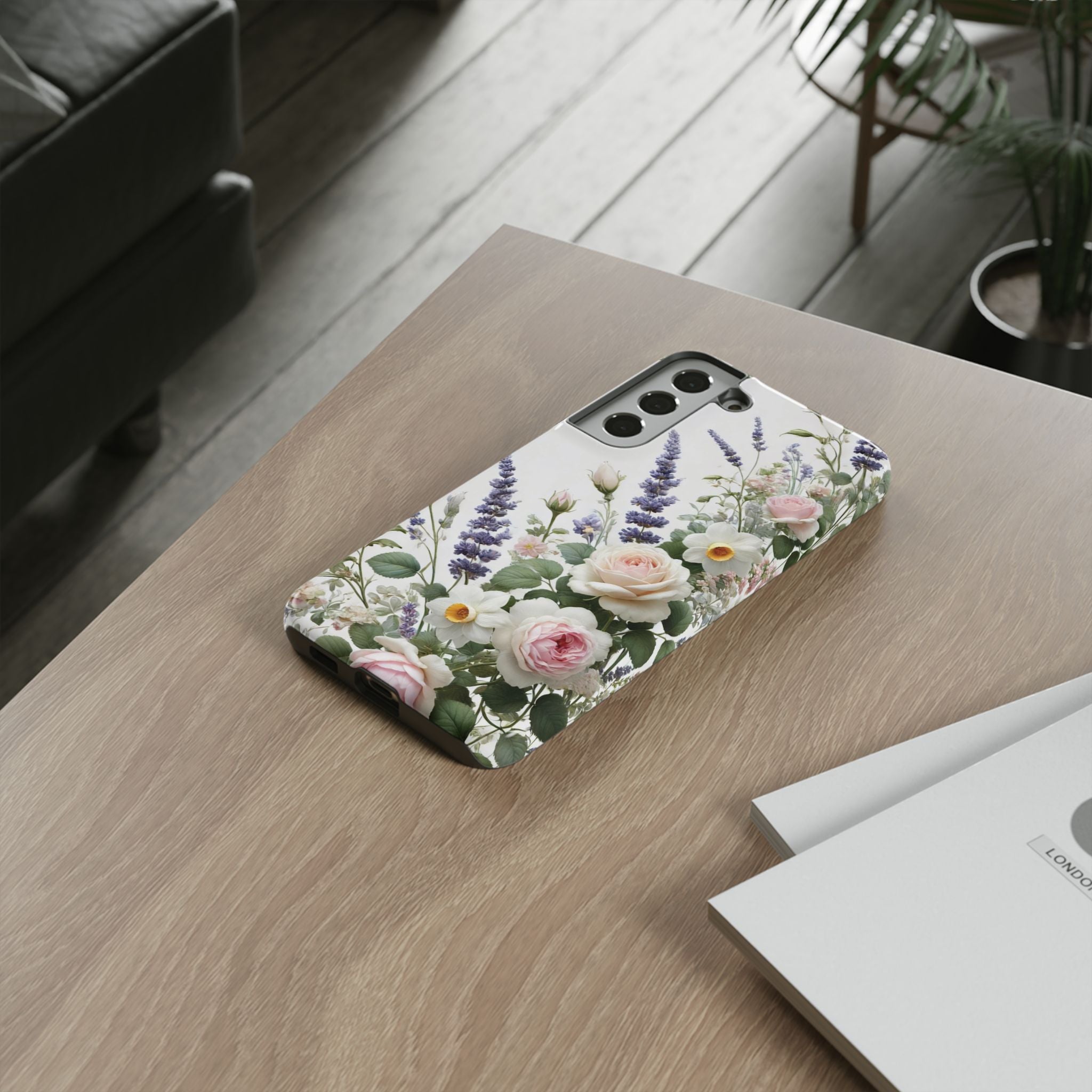 Boho Floral Fall Phone Case for iPhone 17,16  21 23 Samsung, and Pixel | Stylish Protective Cover Gift for Her Perfect for Floral Lover