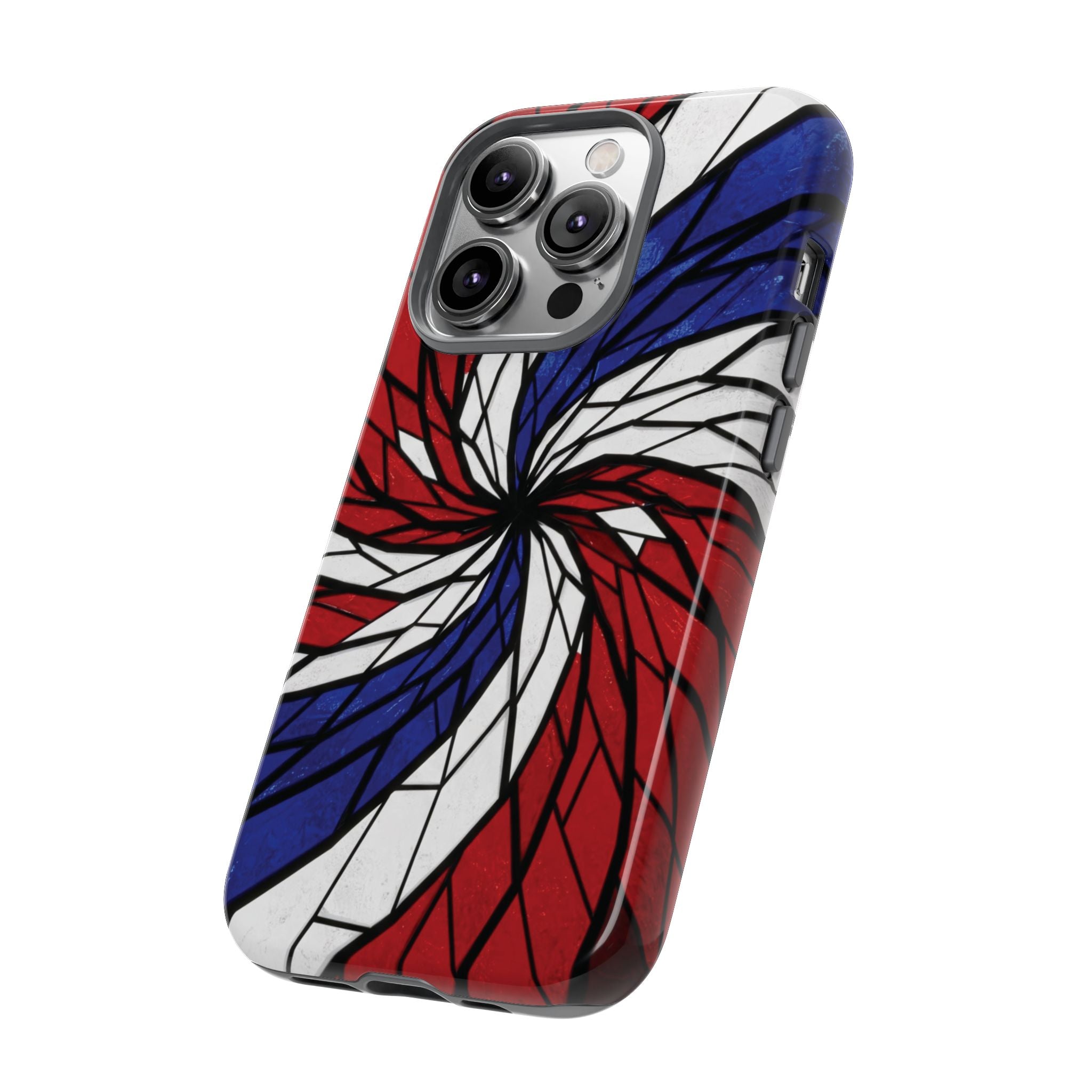 Patriotic Red White & Blue Phone Case – USA Flag Design, Independence Day Gift, Protective Cover for iPhone, Samsung, Pixel