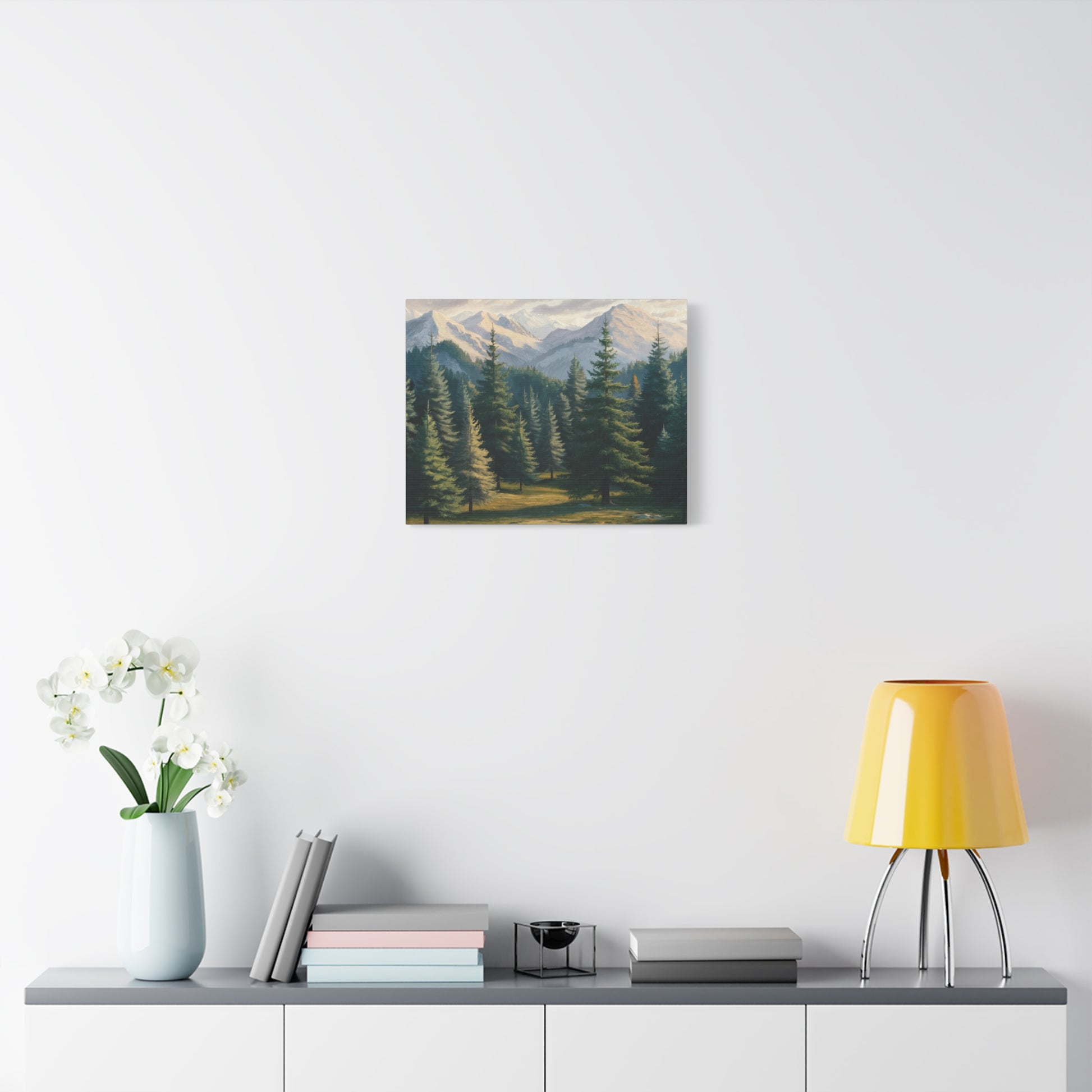 Majestic Mountain Lake Watercolor Landscape Art Print for Home Decor, Nature-Inspired Wall Art, Perfect for Living Room, Office & Gift Ideas Birthday Gift, Housewarming New House Decor.