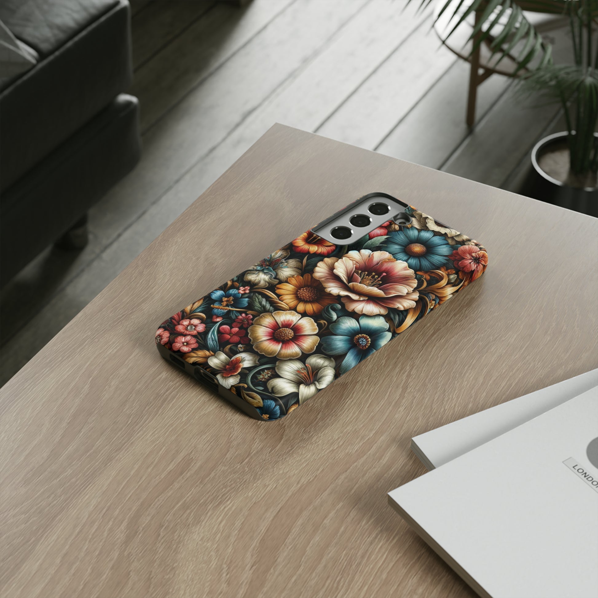Pastel Floral Design Luxury Phone Tough Case Floral Elegant Durable Stylish for Modern Devices iPhone 15, Samsung iPhone Samsung Accessory Gift for Her.