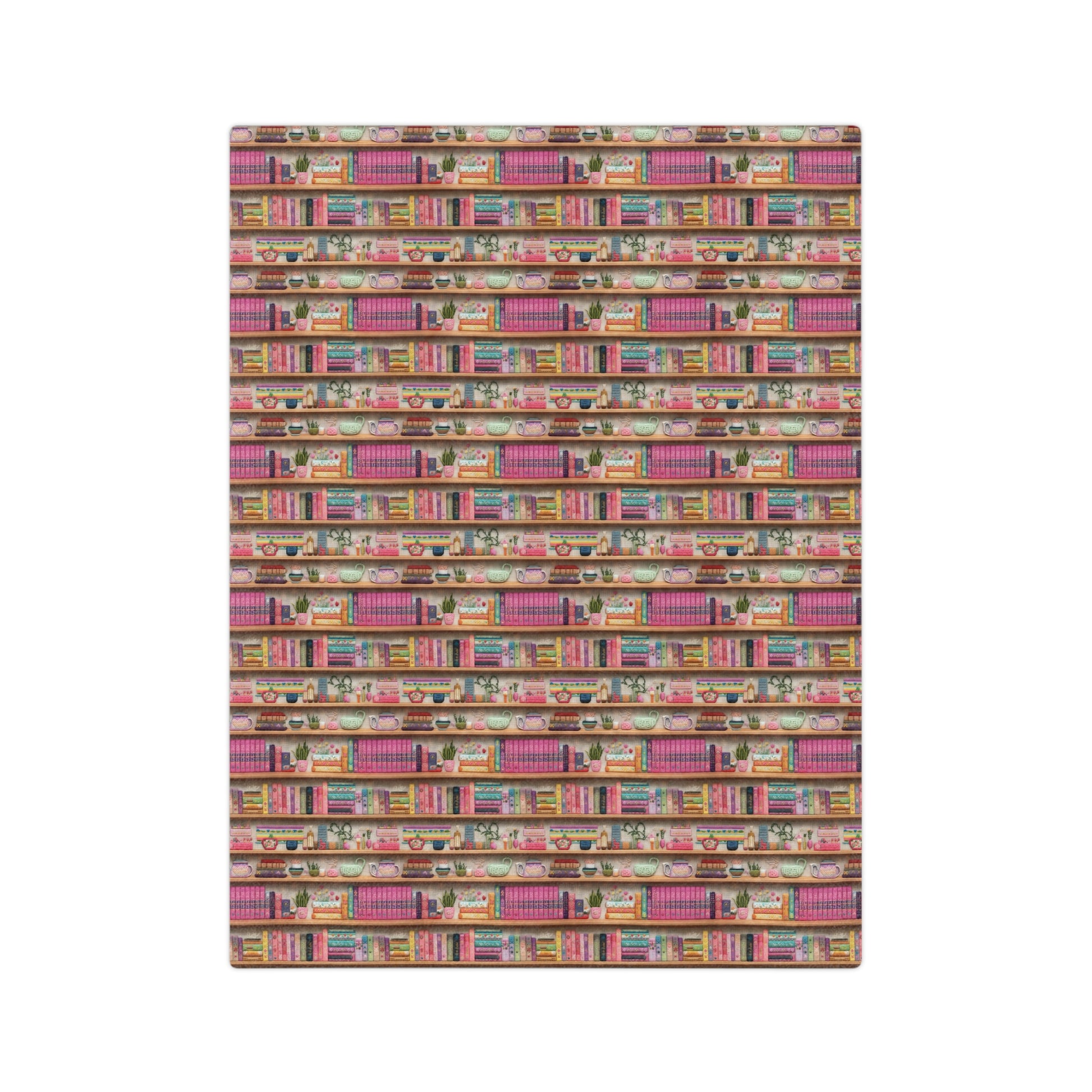 Enchanting 3D Embroidery Illusion Books on Pastel Shelves Minky Blanket Perfect for Readers and Literary Enthusiasts Ultra Soft lightweight Perfect for Home, Couch, or Bed | Best Gift  Comfort Blanket, Perfect for Snuggling Housewarming Gift Throw - MRSBYVALLE