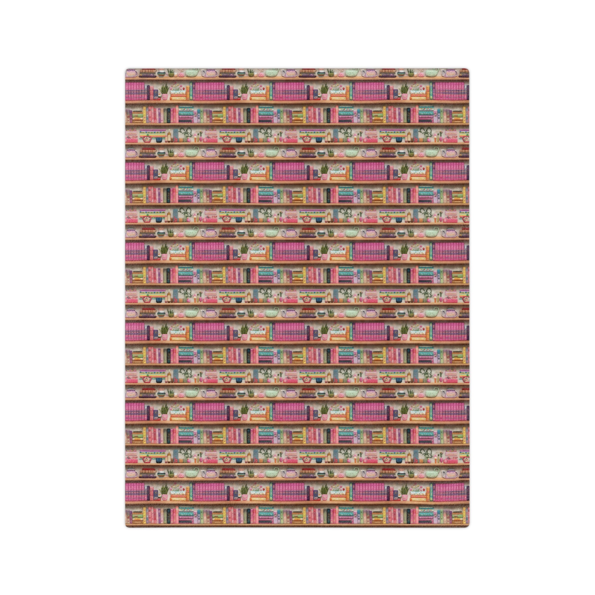 Enchanting 3D Embroidery Illusion Books on Pastel Shelves Minky Blanket Perfect for Readers and Literary Enthusiasts Ultra Soft lightweight Perfect for Home, Couch, or Bed | Best Gift  Comfort Blanket, Perfect for Snuggling Housewarming Gift Throw - MRSBYVALLE