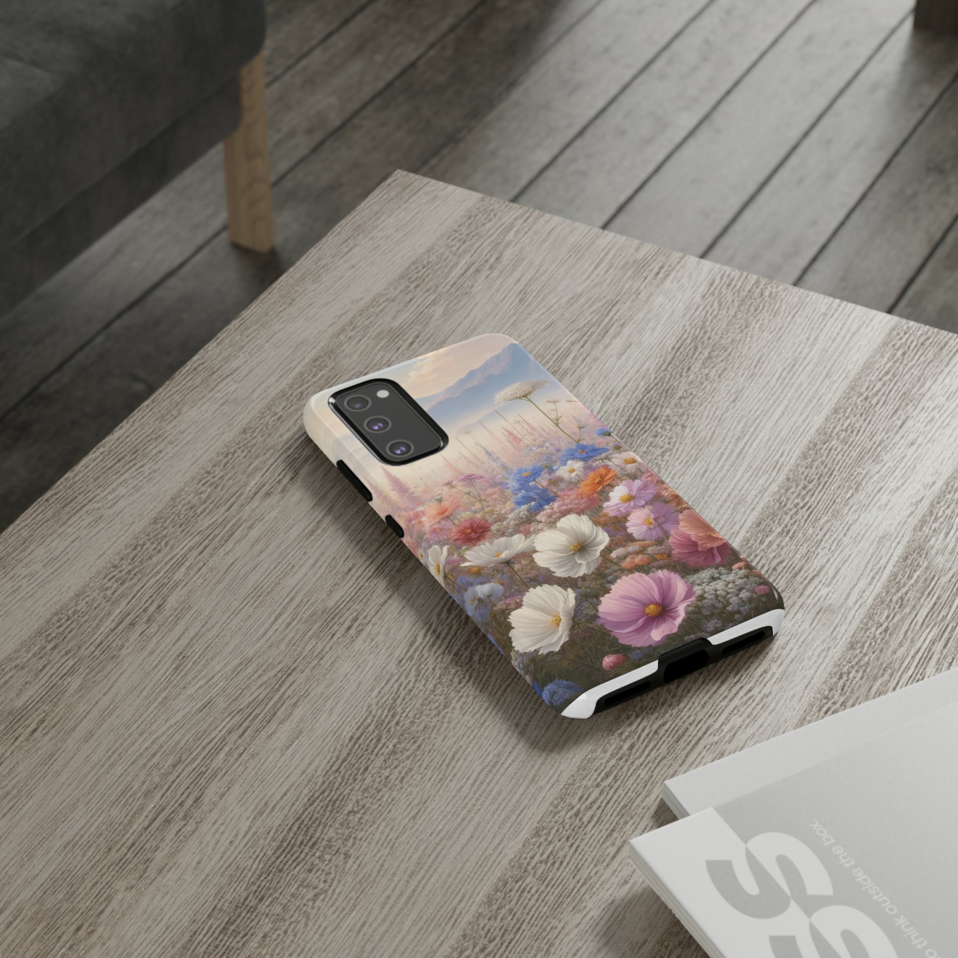 Phone Case Floral Boho Luxury Tough Case Floral Elegant Durable Stylish for Modern Devices iPhone 15, Samsung iPhone Samsung Accessory Gift for Her.