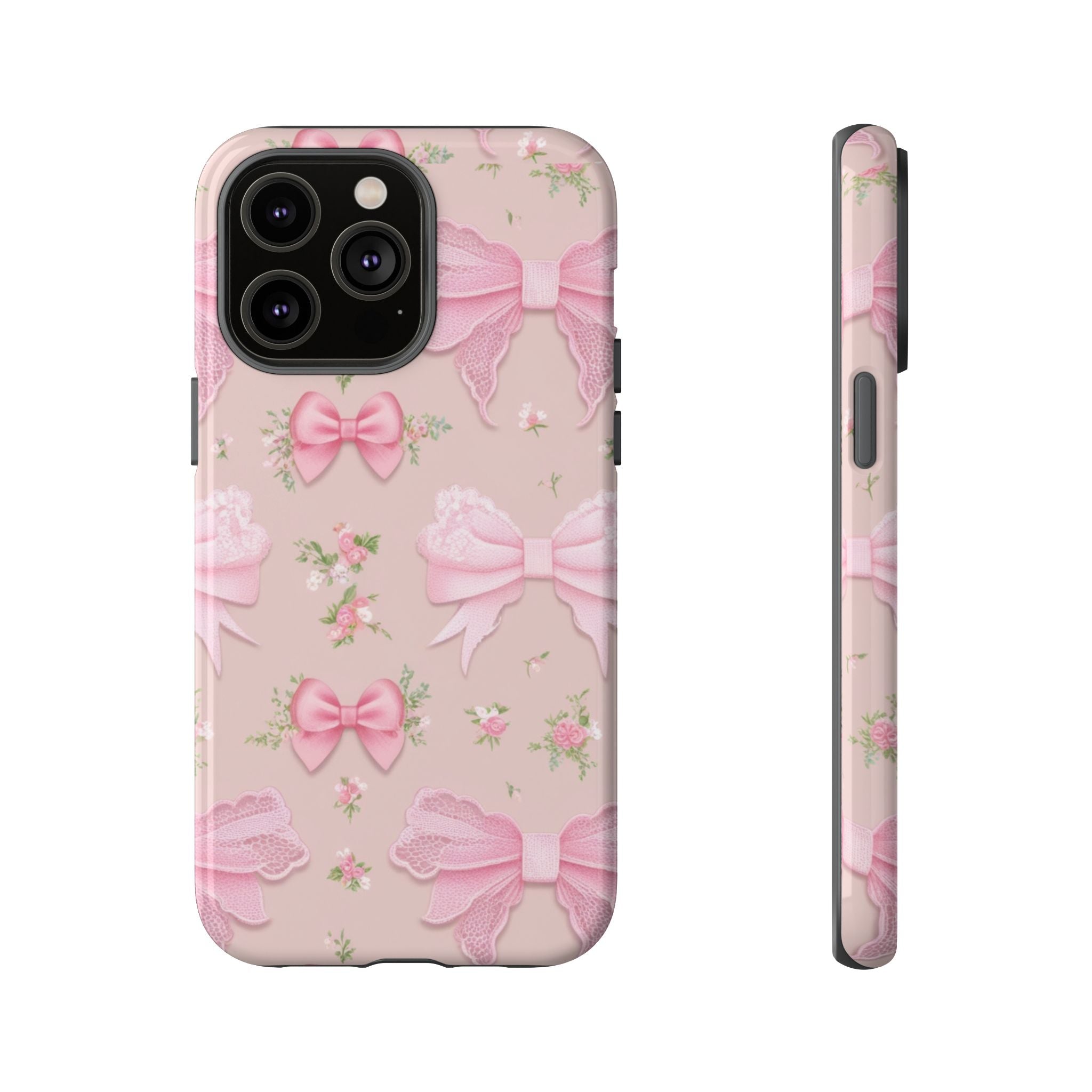 Luxury Pink Bow Phone Case – Cute & Protective Cover for iPhone & Samsung Gift for Her
