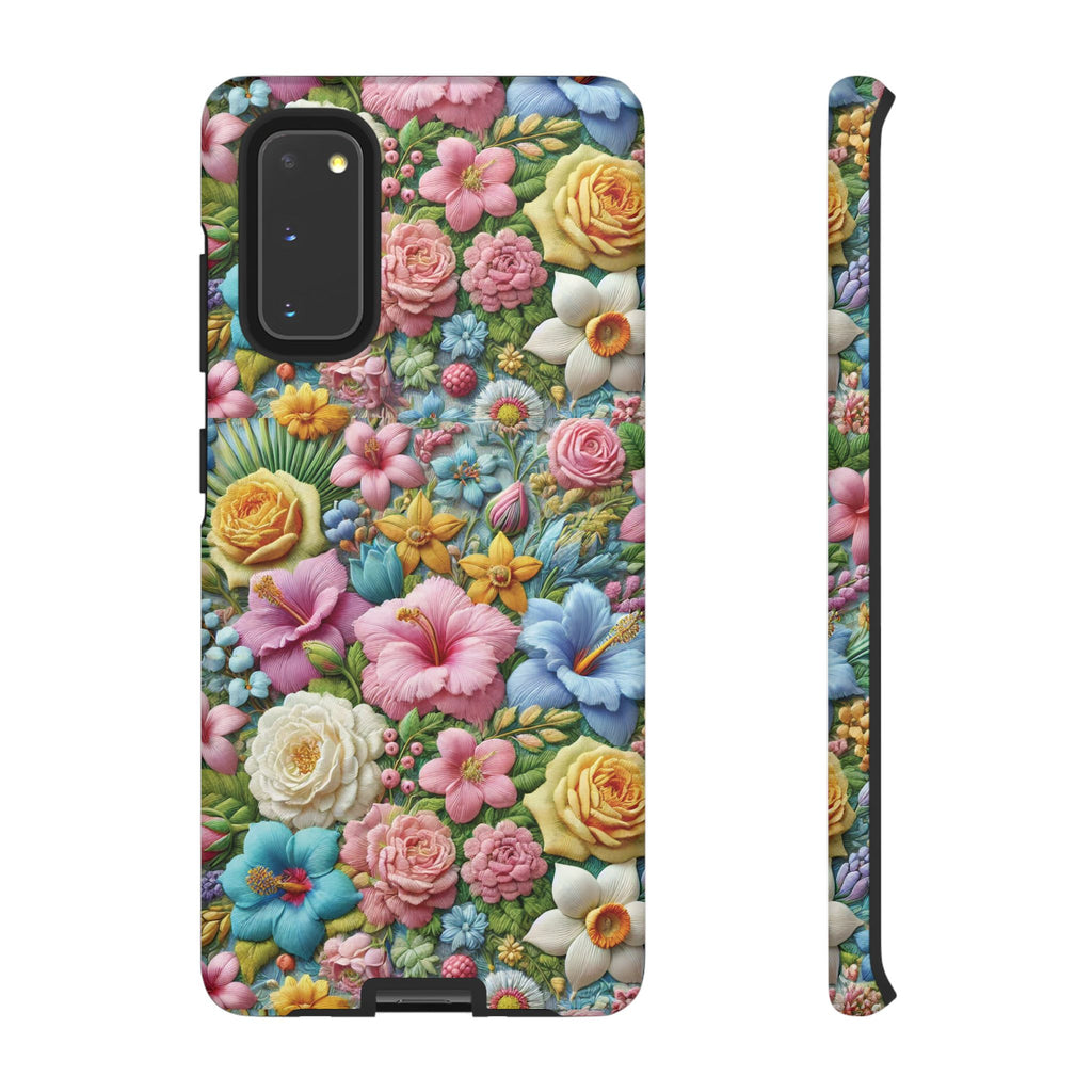 Elegant Pastel Flower Phone Case – Beautiful Floral Design, Durable Protection for Your Device, Stylish and Lightweight, Perfect Gift for Flower Lovers