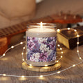 Purple Floral Candle Perfect for Relaxation Home Ambiance Scented Soy Candle, 9oz, Wedding, Bridal Shower, Mother's Day Gift Housewarming Gift - MRSBYVALLE