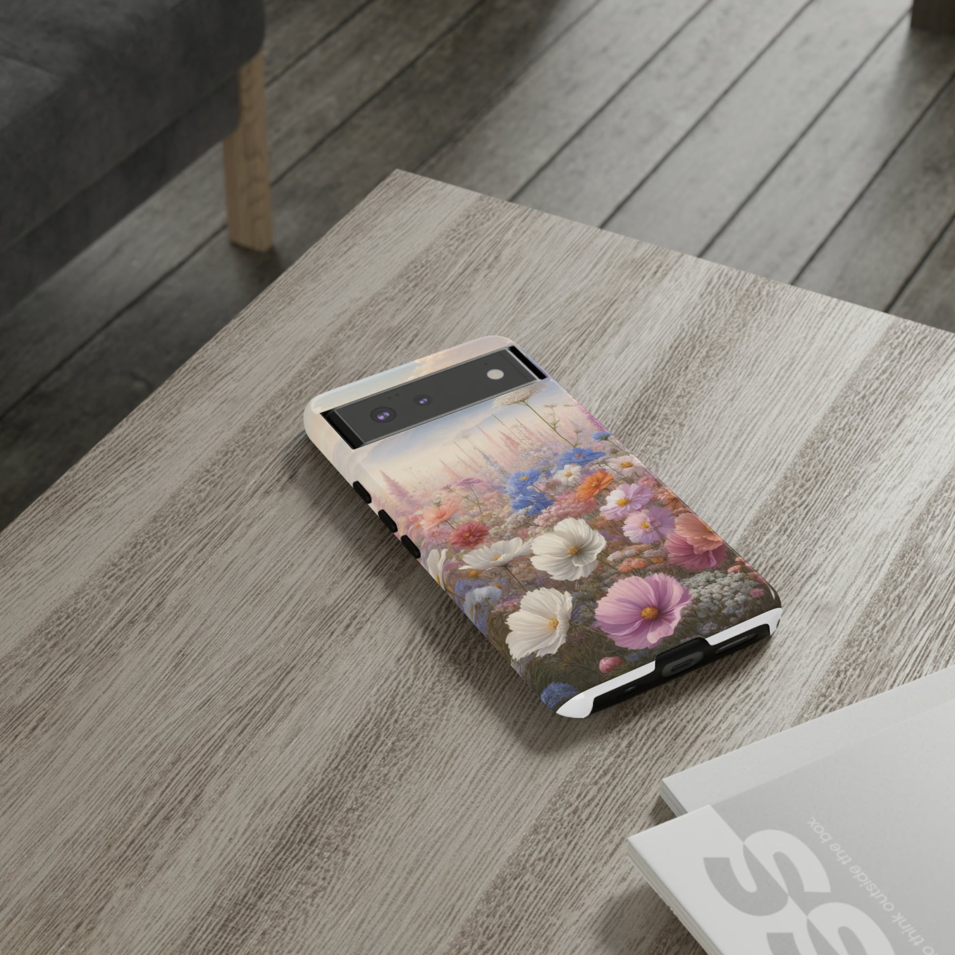 Phone Case Floral Boho Luxury Tough Case Floral Elegant Durable Stylish for Modern Devices iPhone 15, Samsung iPhone Samsung Accessory Gift for Her.