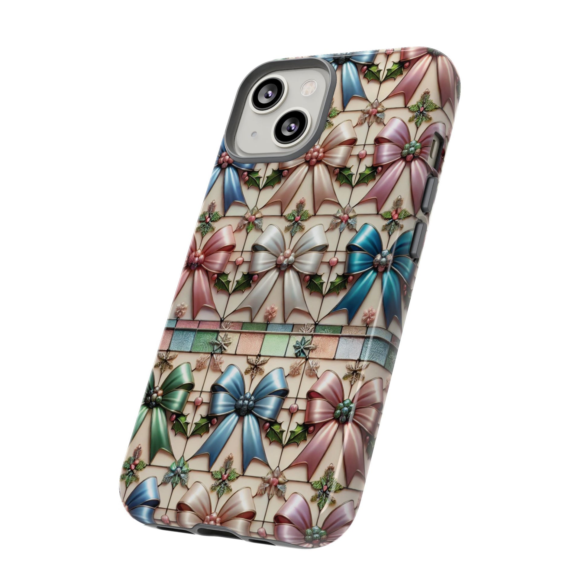 Coquette Bows Pastel Phone Case for iPhone 17 ,  15 14 13 12  21 23 Samsung, and Pixel | Stylish Protective Cover Gift for Her Perfect for Floral Lover