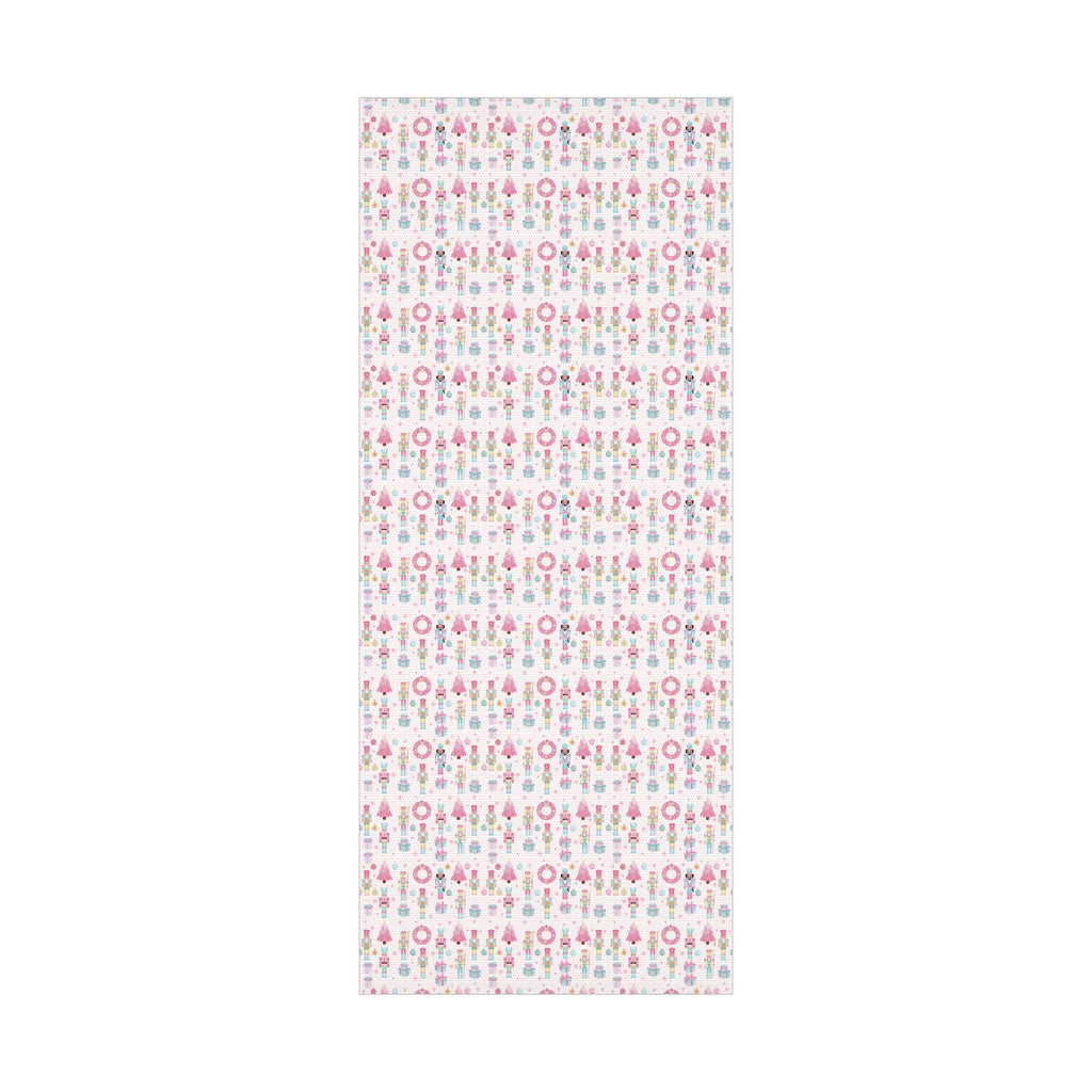 Pink Christmas Nutcrackers Wrapping Paper | Vibrant Seasonal Blooms | Perfect for Thanksgiving, Birthdays, Special Occasions | Premium Quality Gifts Moms - MRSBYVALLE