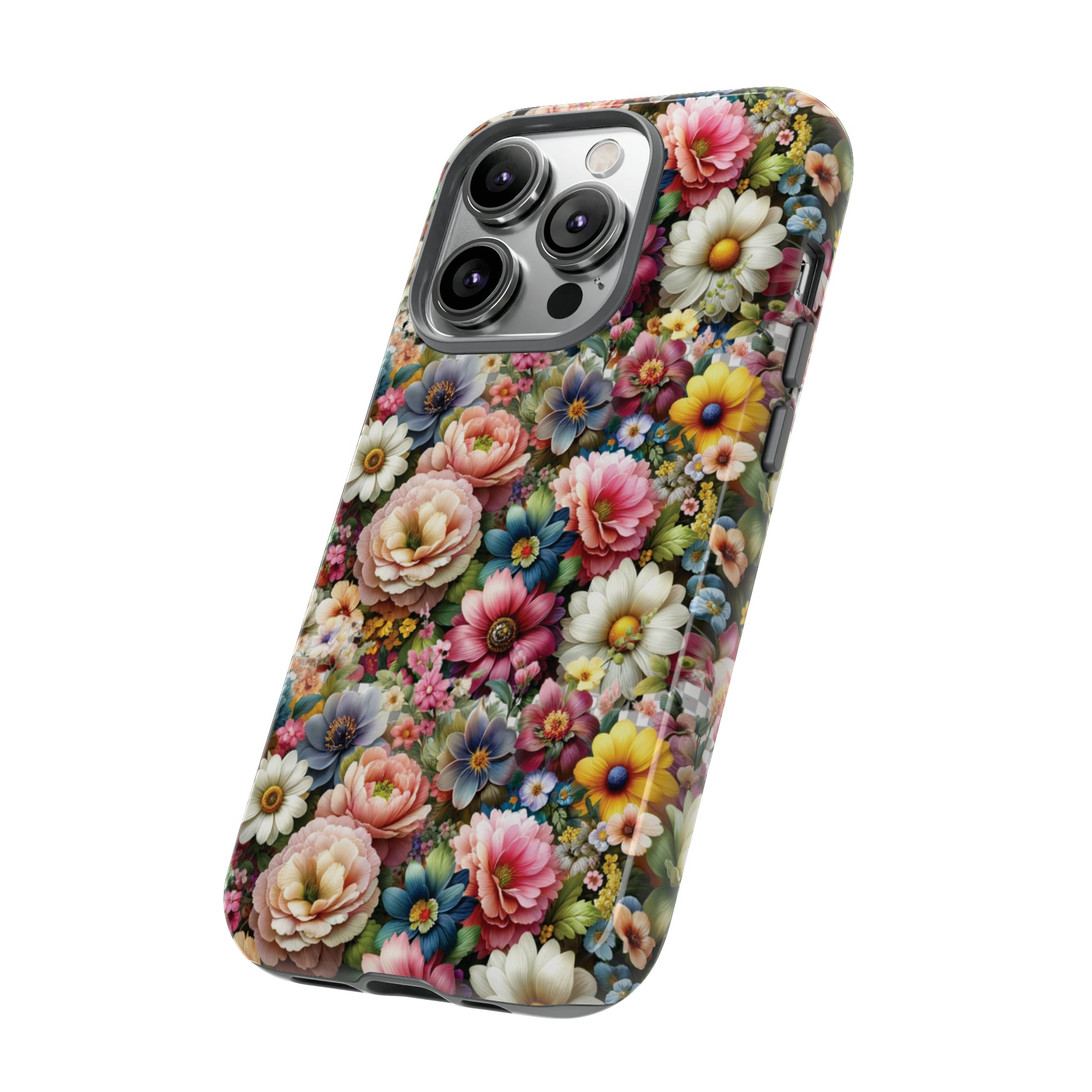 Floral Luxury Phone Tough Case Floral Elegant Durable Stylish for Modern Devices iPhone 15, Samsung iPhone Samsung Accessory Gift for Her.