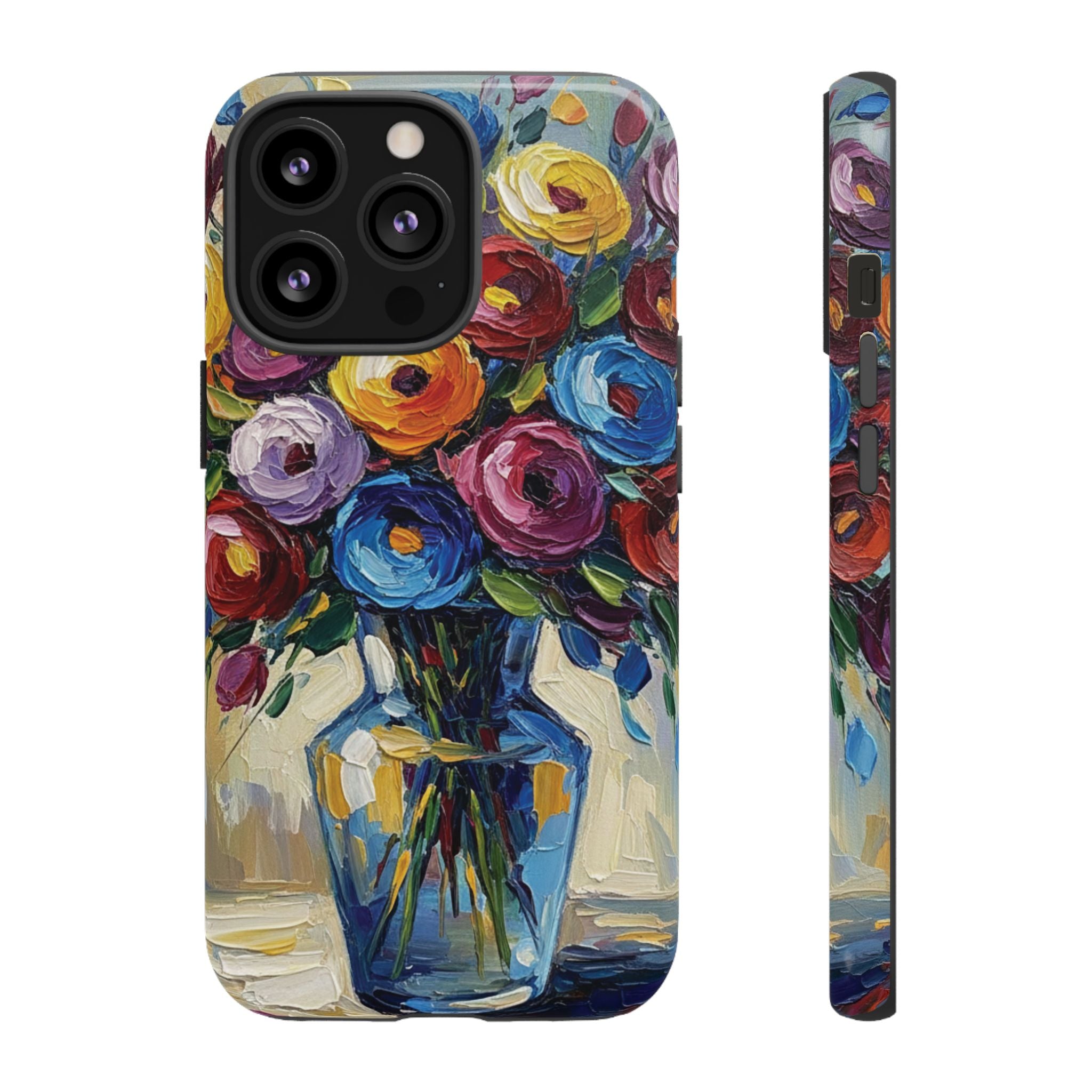 Floral Luxury Oil Painting Illusion Tough Case — Floral Art Phone Case for Art Lovers