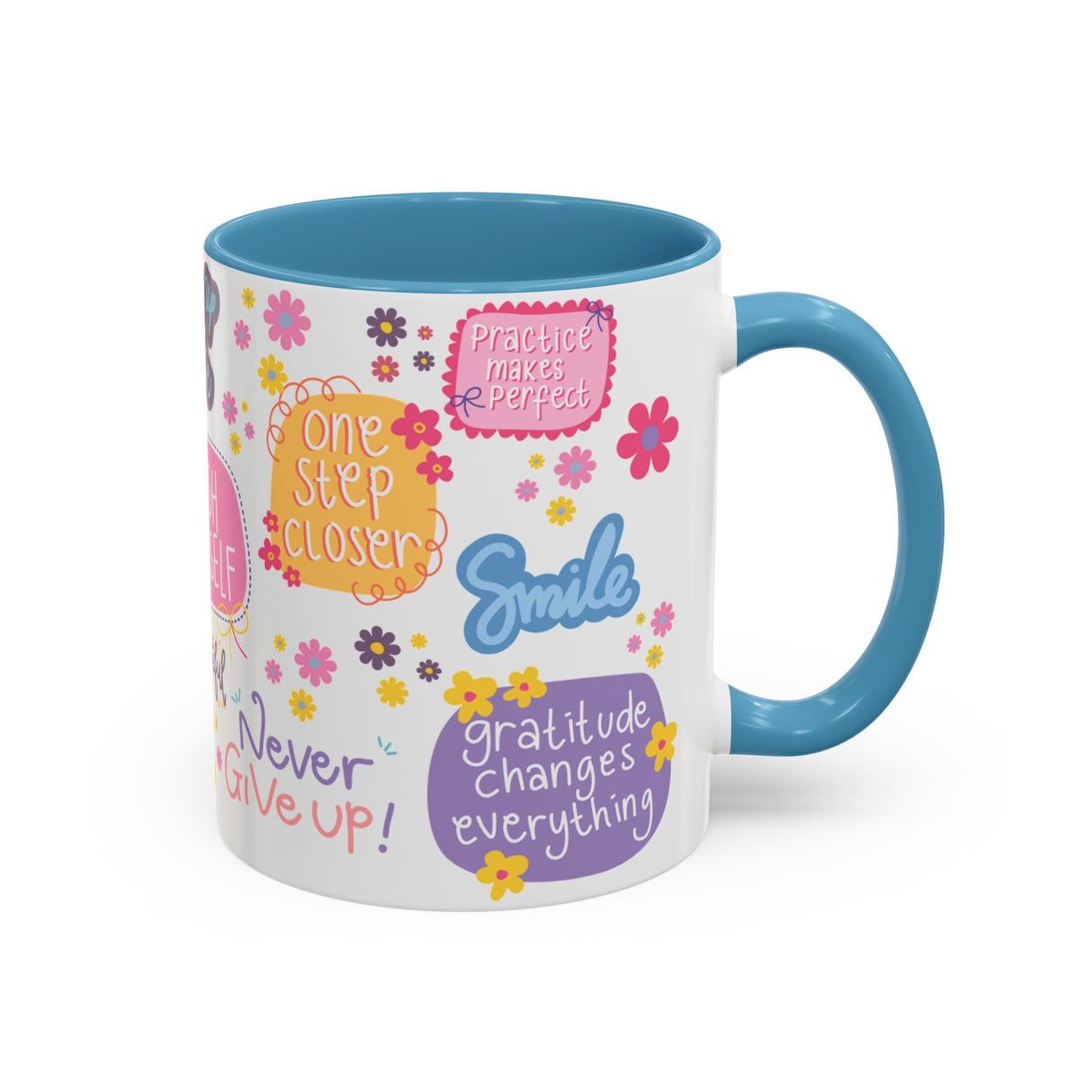 Good Vibes Only Coffee Mug 11 & 15 oz Ceramic Inspirational Cup, Positive Affirmation Gift for Mom, Teacher & Coworker | Morning Motivation Mother's Day, or Cozy Spring Mornings