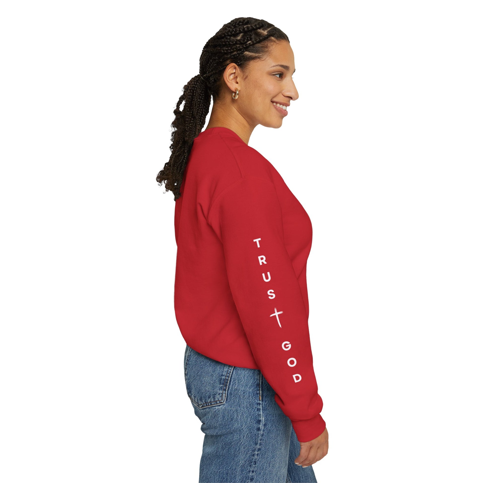 Inspirational Quote Sweatshirt, Unisex Crewneck, Faith Apparel, Perfect Gift for Christians, Cozy Everyday Wear, Bible Verse Design