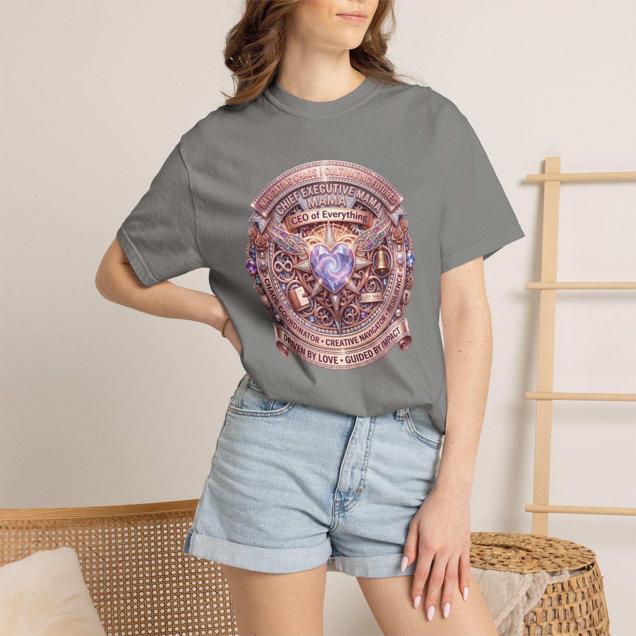 Mama: CEO of Everything Graphic Tee | Funny Mom T-Shirt for Busy Moms