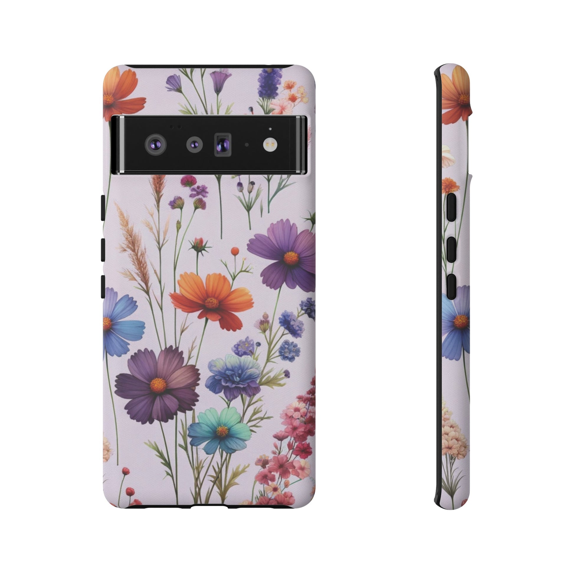 Lavender Wildflowers Protective Phone Case Gift for Her Phone 15, Samsung iPhone Samsung Gift for Her Case iPhone 15, Samsung iPhone Samsung Accessory Gift for Her.