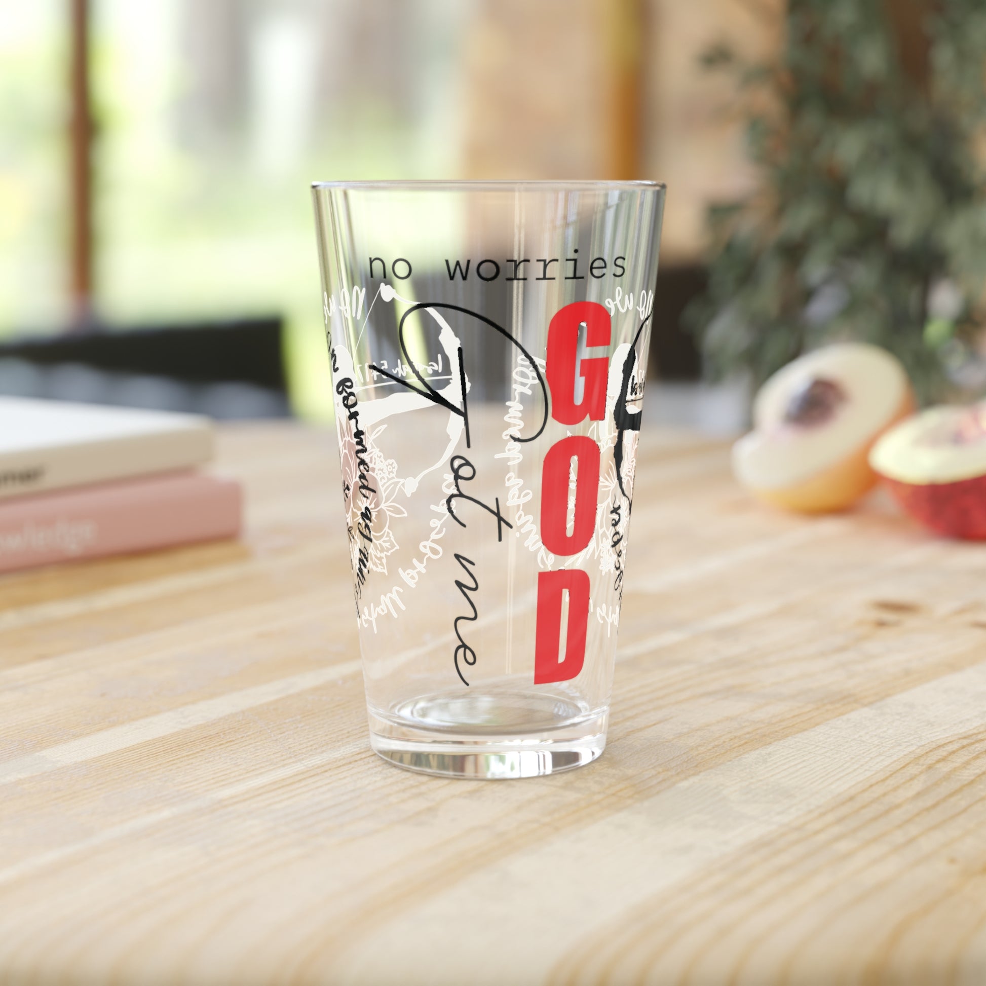 GOD got me 16oz Pint Glass – Christian Glassware for Faith & Inspiration | Perfect for Water, Juice & More – Unique Religious Gift Idea Housewarming