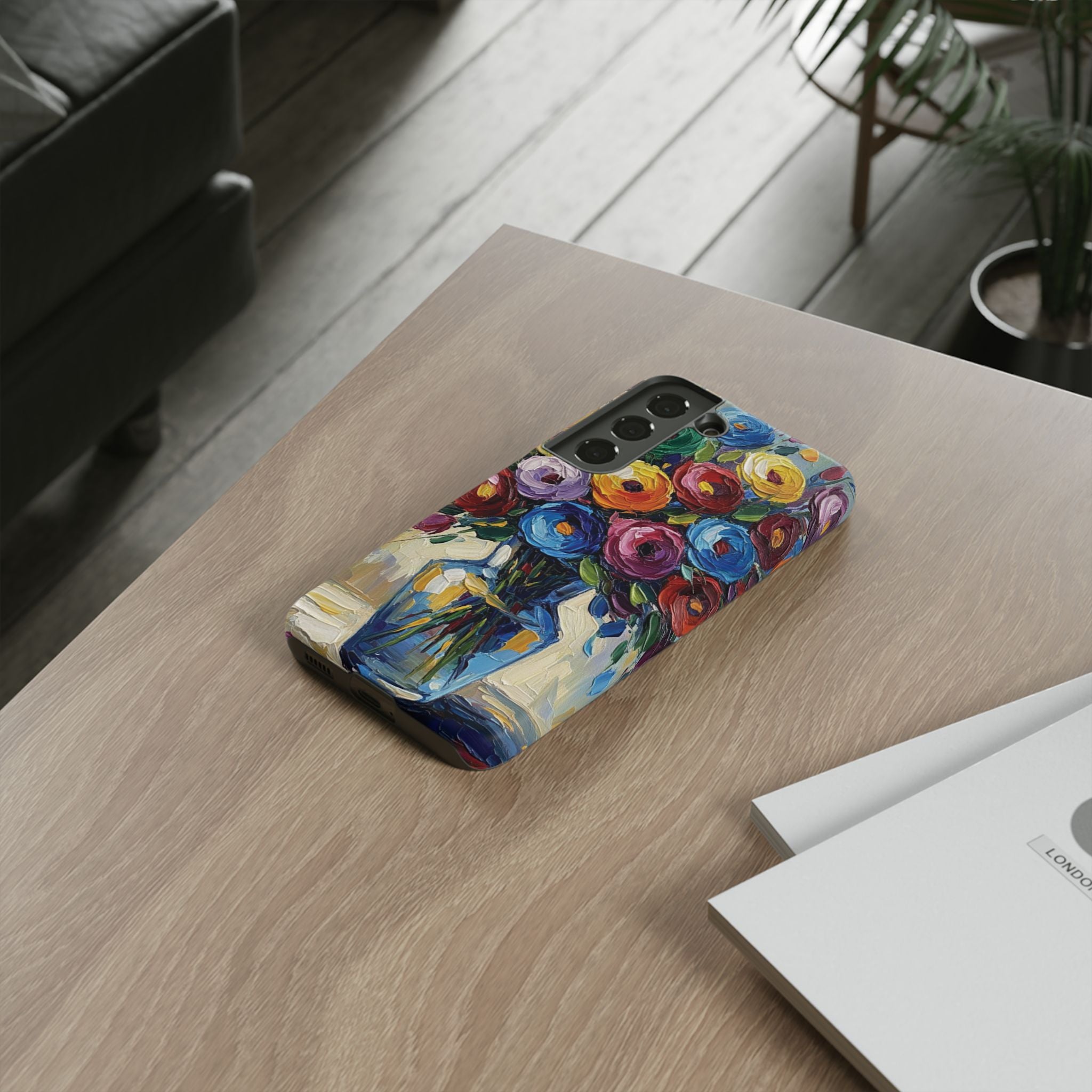 Floral Luxury Oil Painting Illusion Tough Case — Floral Art Phone Case for Art Lovers