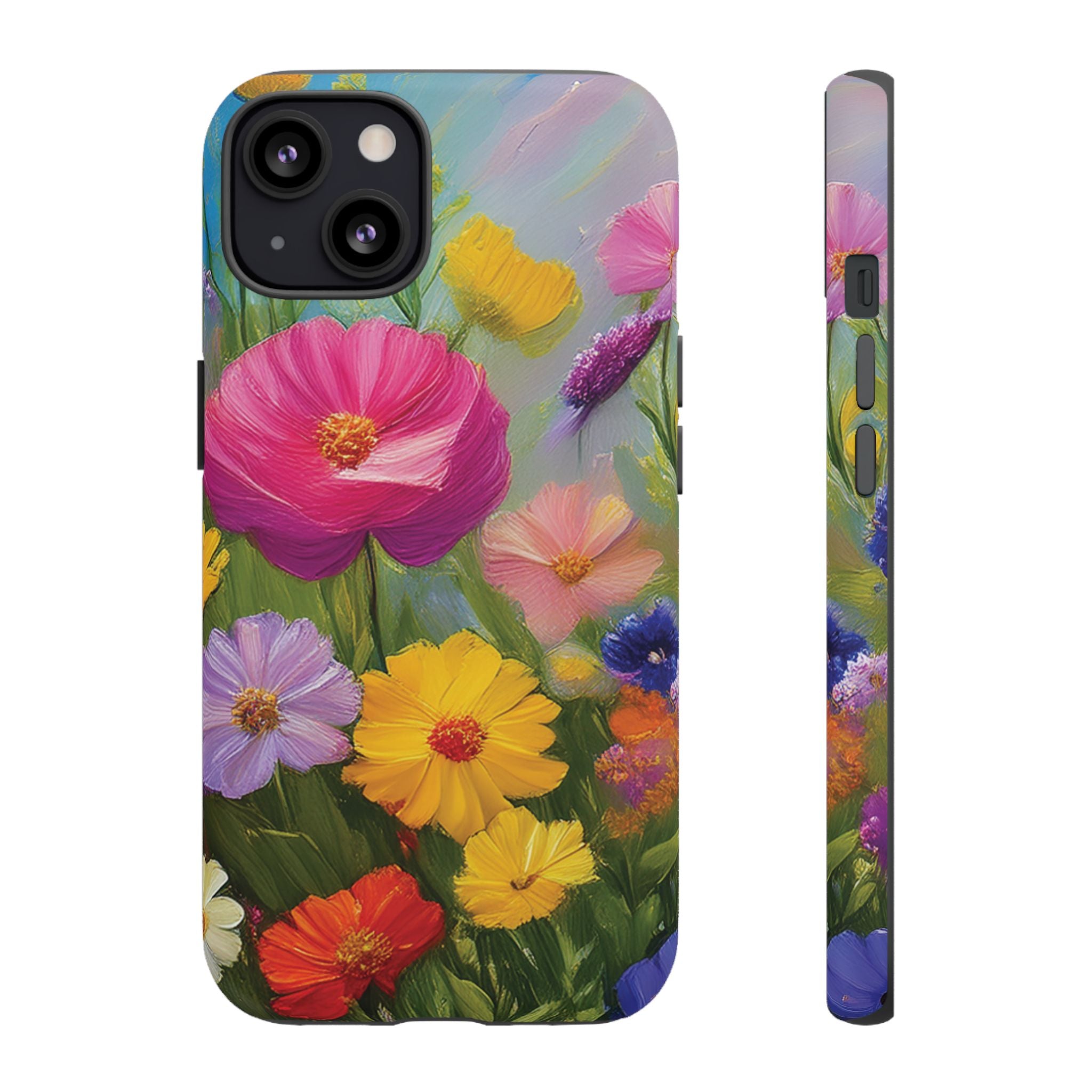 Vibrant Wildflower Painting Phone Case Hand-Painted Floral Art Design | Bright Nature-Inspired Cover | Perfect Gift for Flower Lovers iPhone & Galaxy