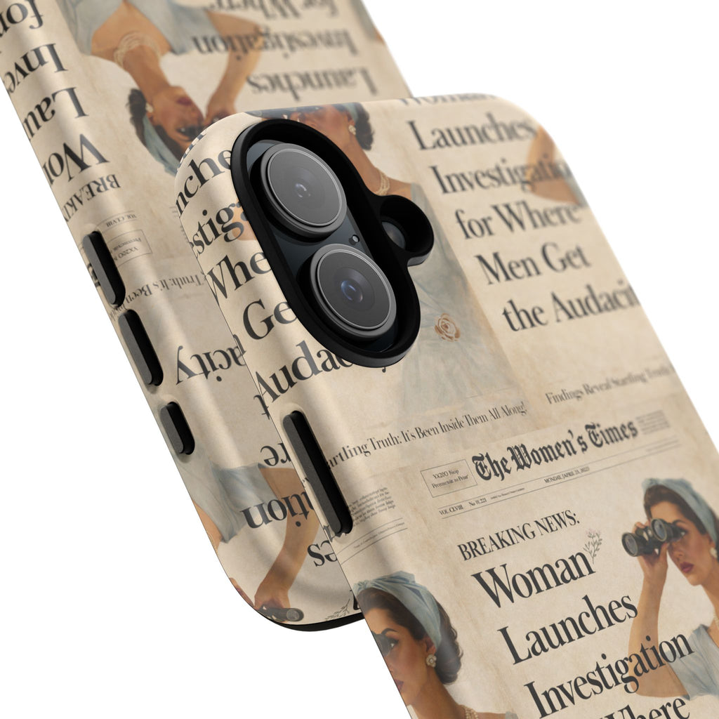 Funny Vintage Sarcastic Women Phone Case | Retro Sarcasm Text Design