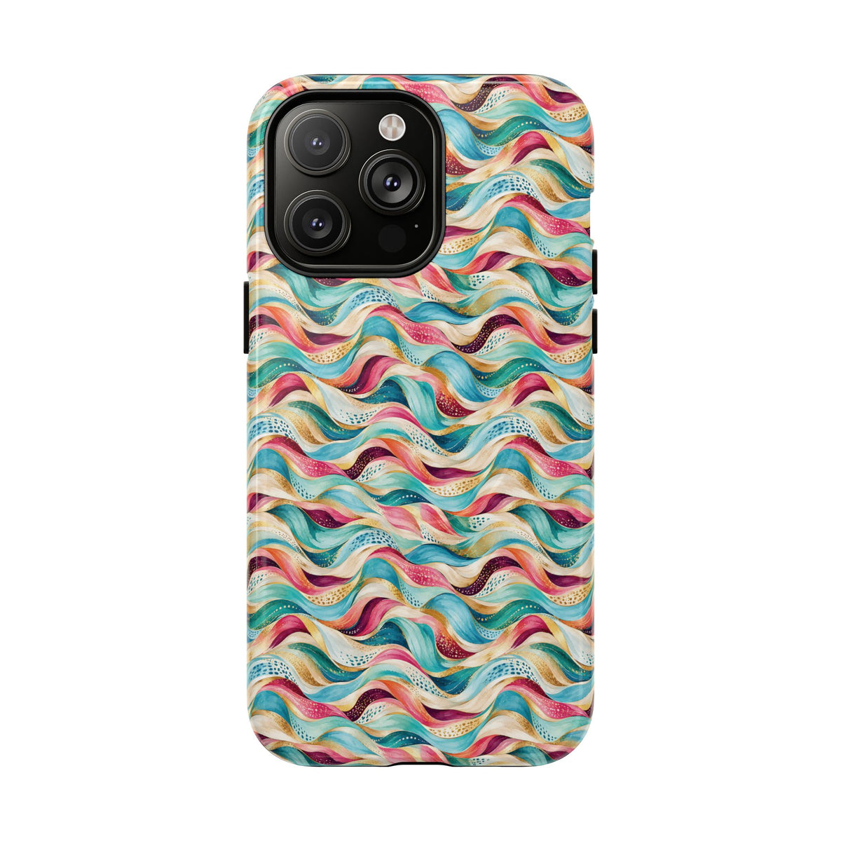 Colorful Wave MagSafe Tough Phone Case