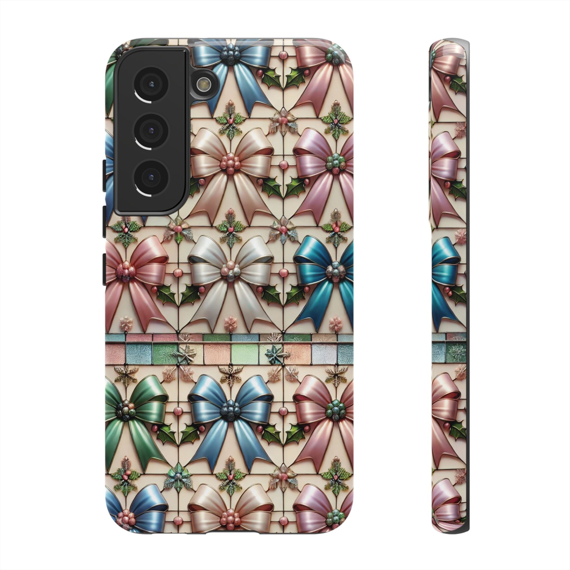 Coquette Bows Pastel Phone Case for iPhone 17 ,  15 14 13 12  21 23 Samsung, and Pixel | Stylish Protective Cover Gift for Her Perfect for Floral Lover