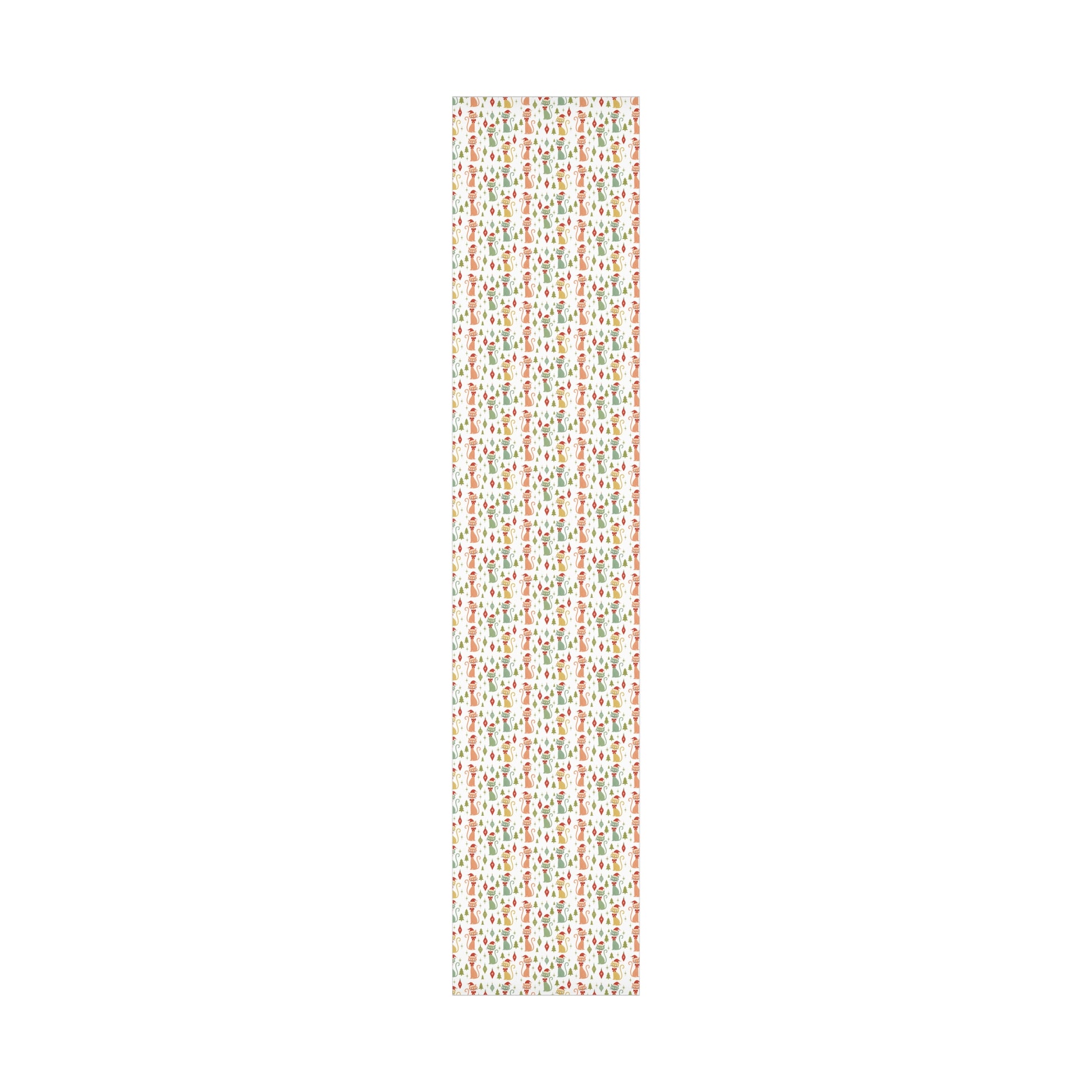 Christmas Atomic Cat Wrapping Paper, Retro Gift Wrap, Pastel Mid-Century Kitty Design, Vintage Holiday 30x20, 30x72, 30x144 Perfect for all Occasion