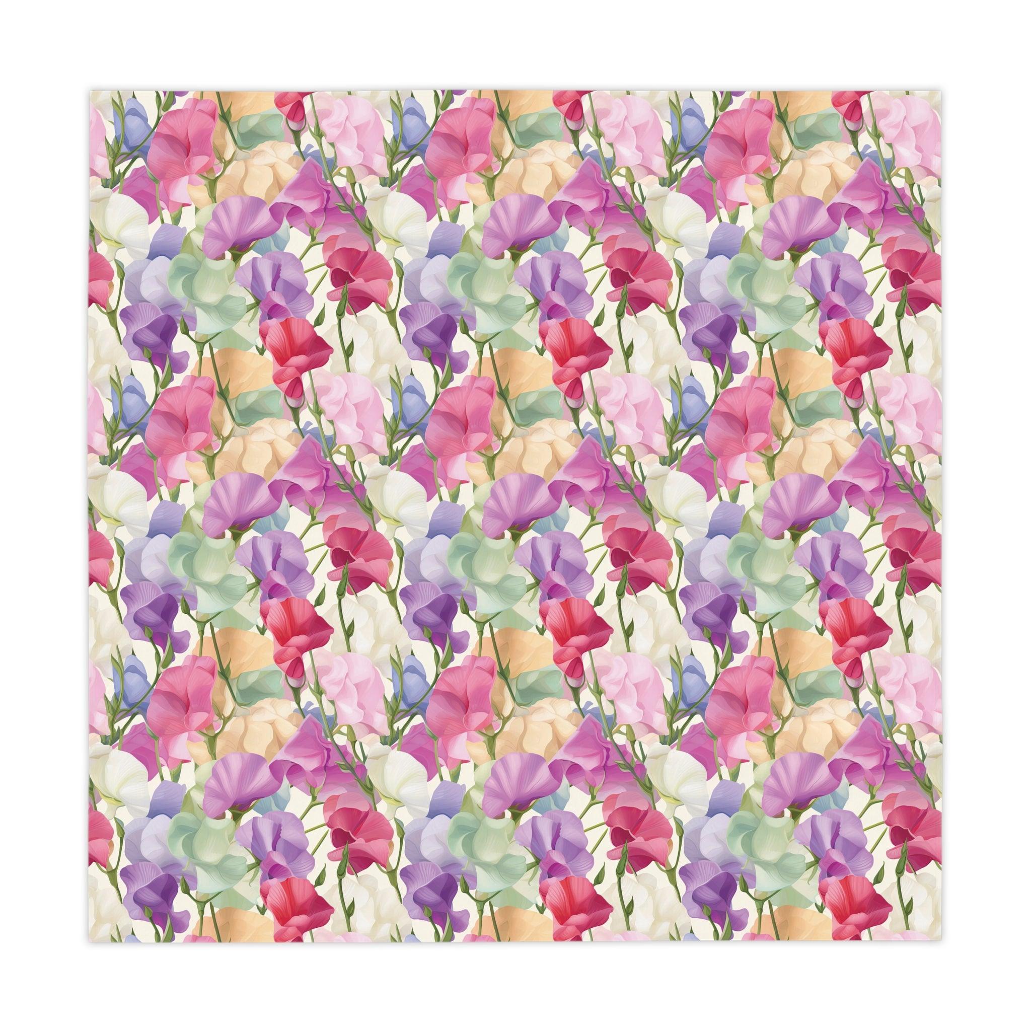 Pink Purple Blue Boho Chic Tablecloth Perfect for Adding a Botanical Touch to Any Dining Room, Kitchen Table or Outdoor Setting for Home, Weddings, Birthdays all Events Durable & Stylish for All Occasions - MRSBYVALLE