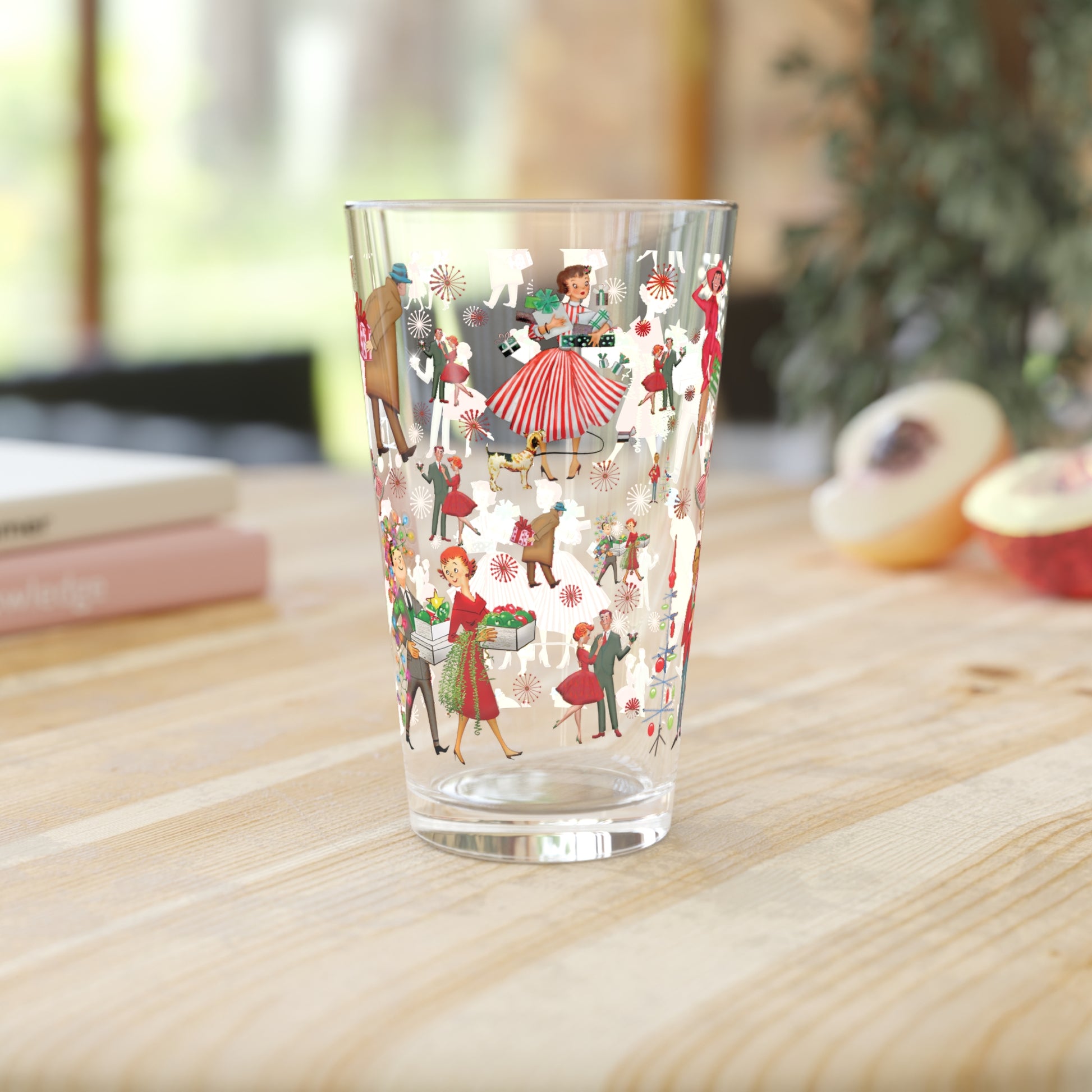 Retro Vintage Franciscan Diamond Starburst Kitsch Christmas Glass Housewarming, Wedding, Bridal Shower Glass, Mother's Day Ideal Gift for Christmas Celebrations Glassware Perfect for Parties - MRSBYVALLE