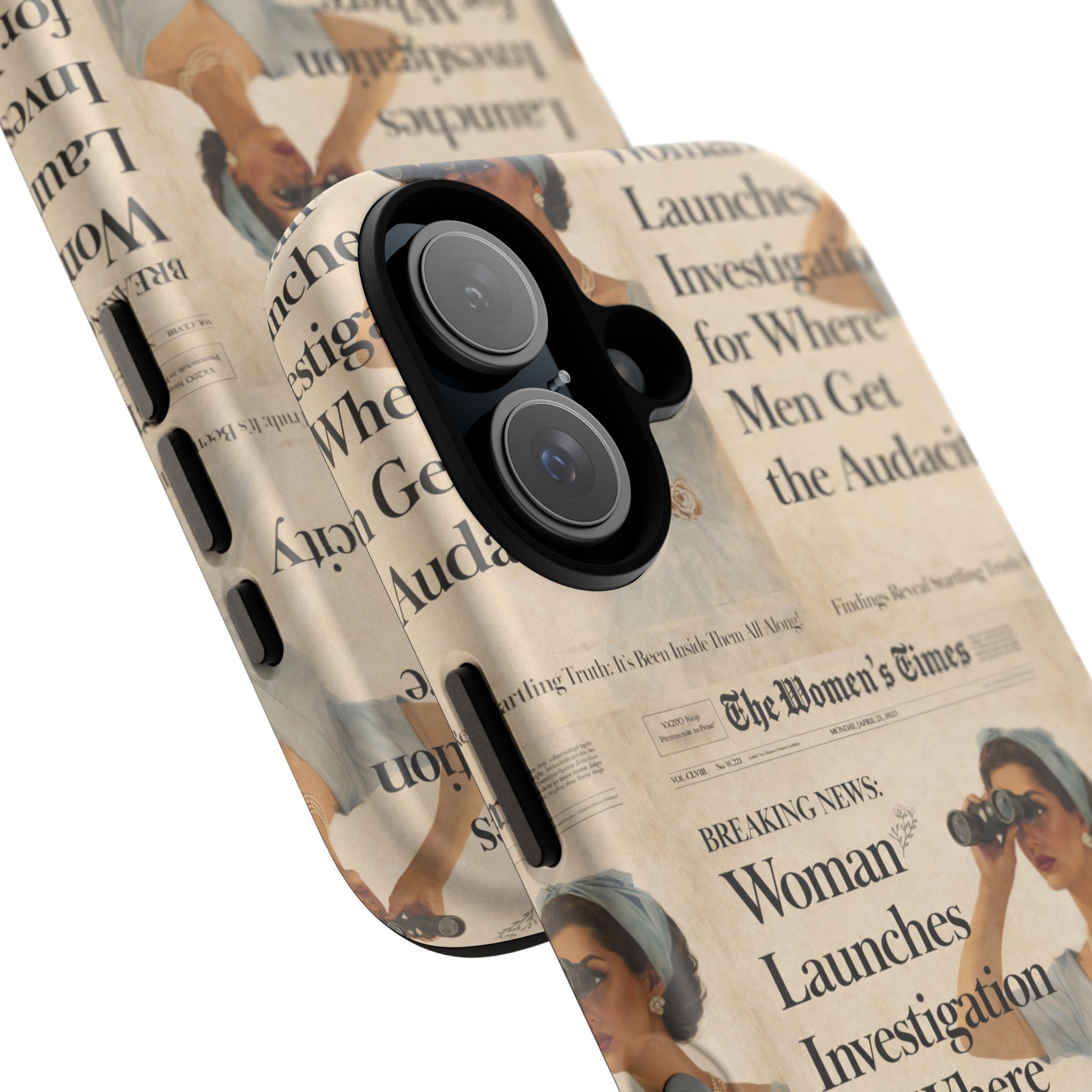 Funny Vintage Sarcastic Women Phone Case | Retro Sarcasm Text Design