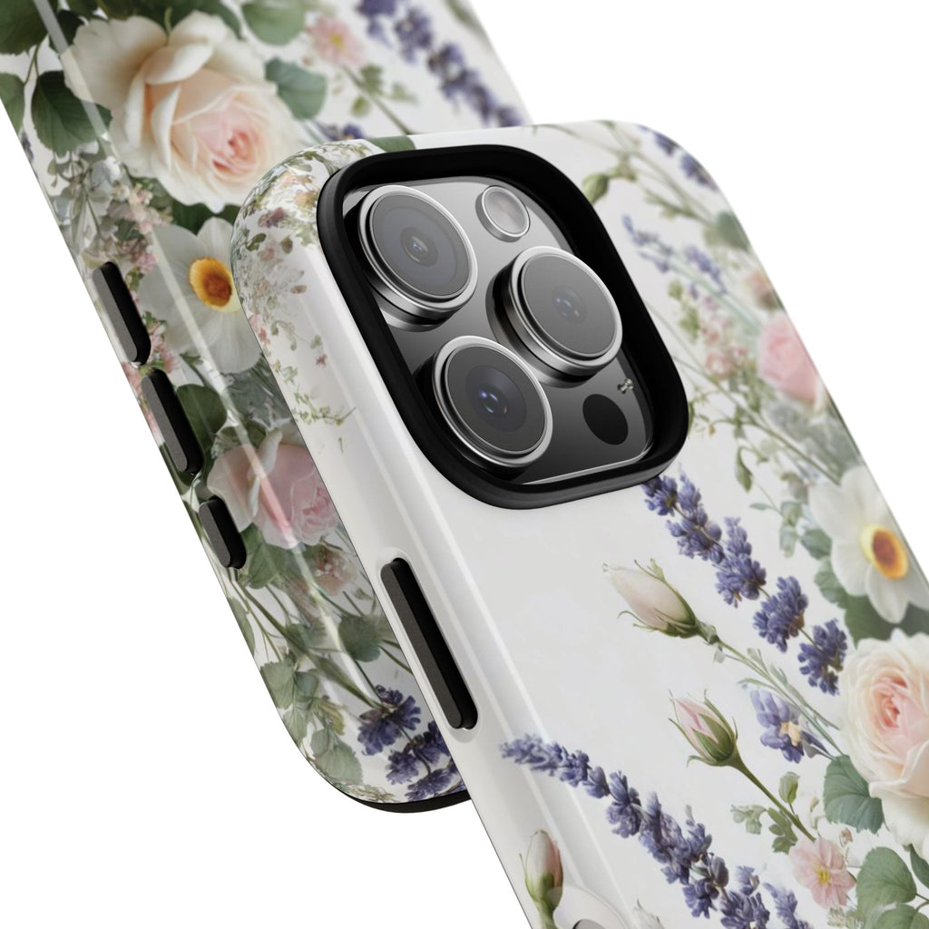 Boho Floral Fall Phone Case for iPhone 17,16  21 23 Samsung, and Pixel | Stylish Protective Cover Gift for Her Perfect for Floral Lover