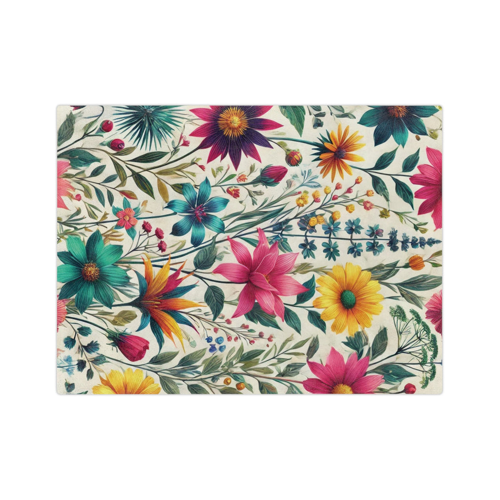 Wildflowers Boho Chic Throw Ultra-Soft Minky Blanket Cozy Comfort Blanket Elegant Home Decor Plush Microfiber for Maximum Comfort Blanket, Perfect for Snuggling Decor, Cozy All-Season Warmth, Housewarming Gift Throw - MRSBYVALLE