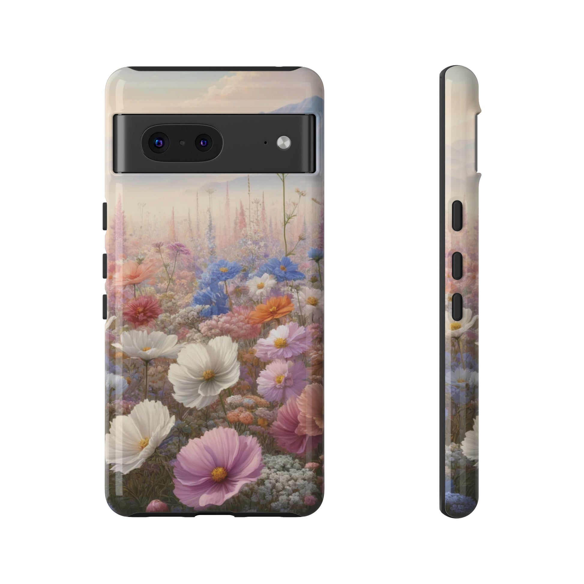 Phone Case Floral Boho Luxury Tough Case Floral Elegant Durable Stylish for Modern Devices iPhone 15, Samsung iPhone Samsung Accessory Gift for Her.