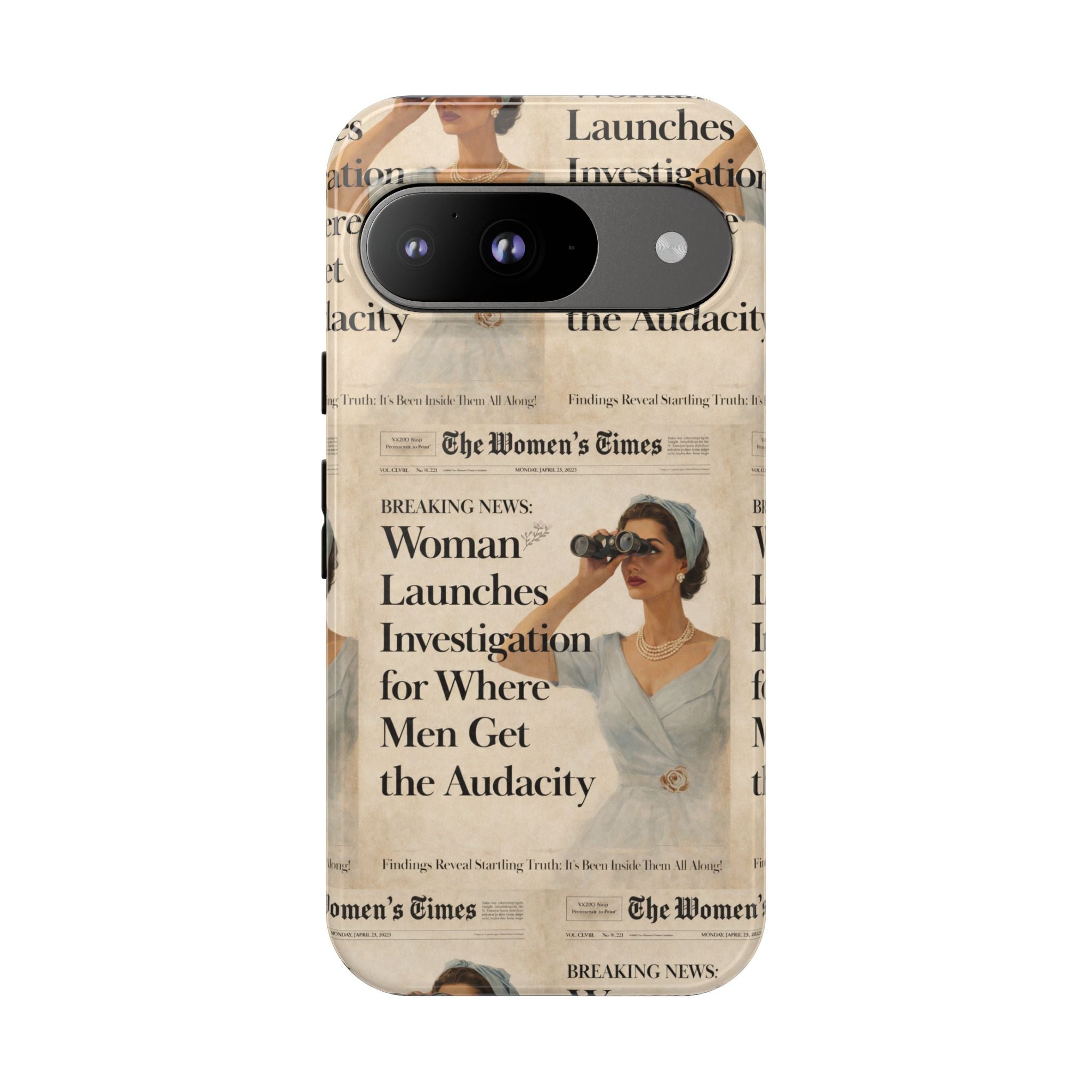 Funny Vintage Sarcastic Women Phone Case | Retro Sarcasm Text Design