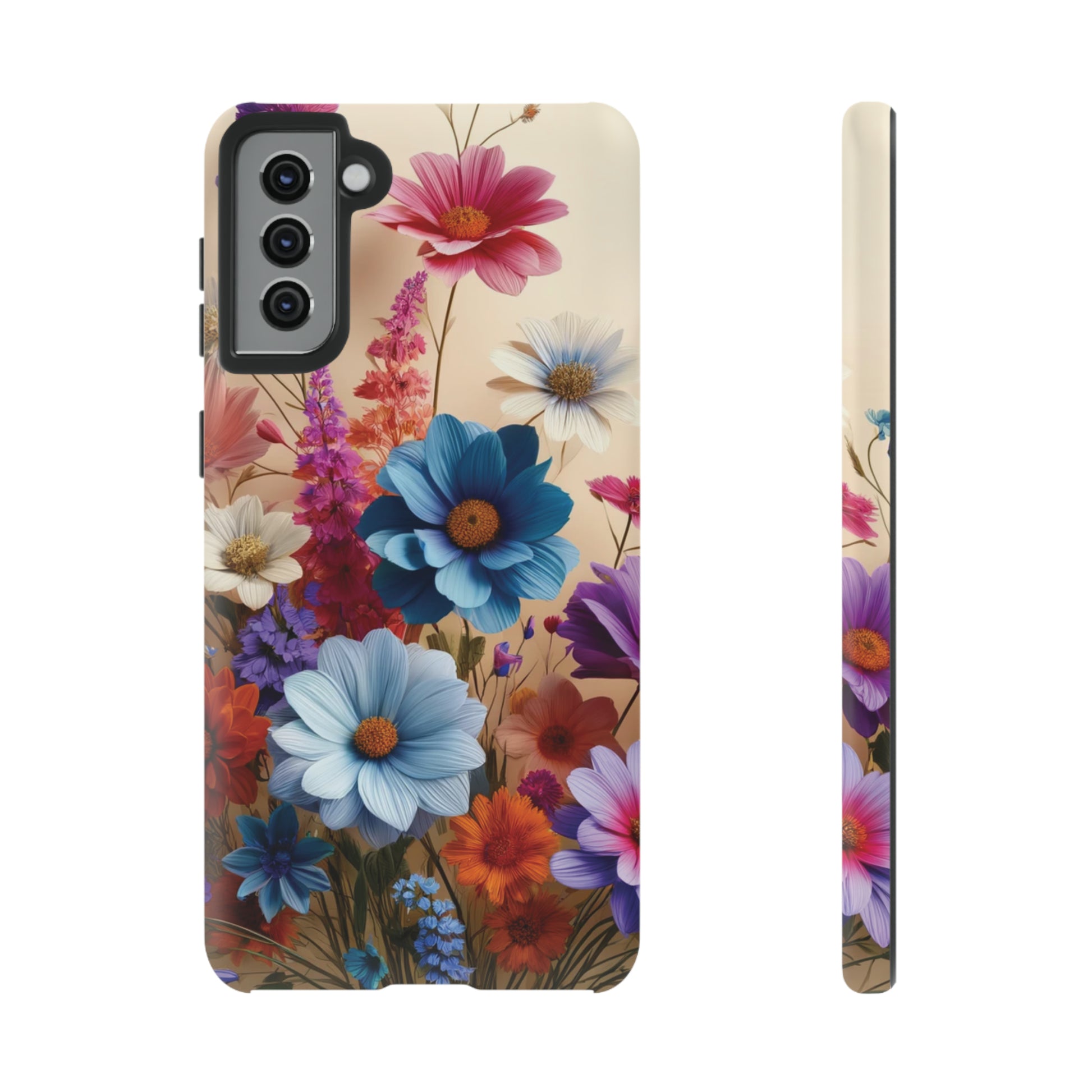 Best Phone Case Floral 3D Illusion Luxury Tough Case Floral Elegant Durable Stylish for Modern Devices iPhone 15, Samsung iPhone Samsung Accessory Gift for Her.