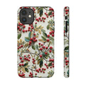 Holly Christmas Wildflowers Boho Chic Design Phone Case - Stylish, Protective Cover for All Models Gift for Mom Accessory Gift for Her