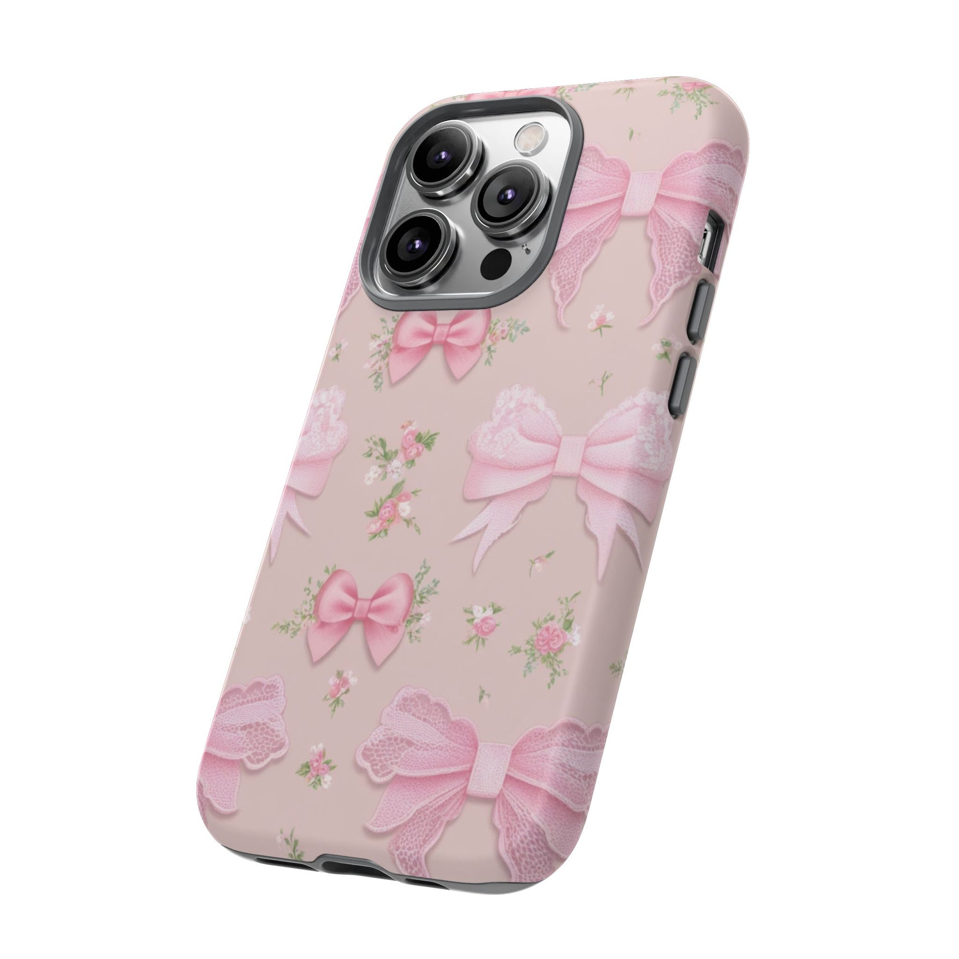 Luxury Pink Bow Phone Case – Cute & Protective Cover for iPhone & Samsung Gift for Her