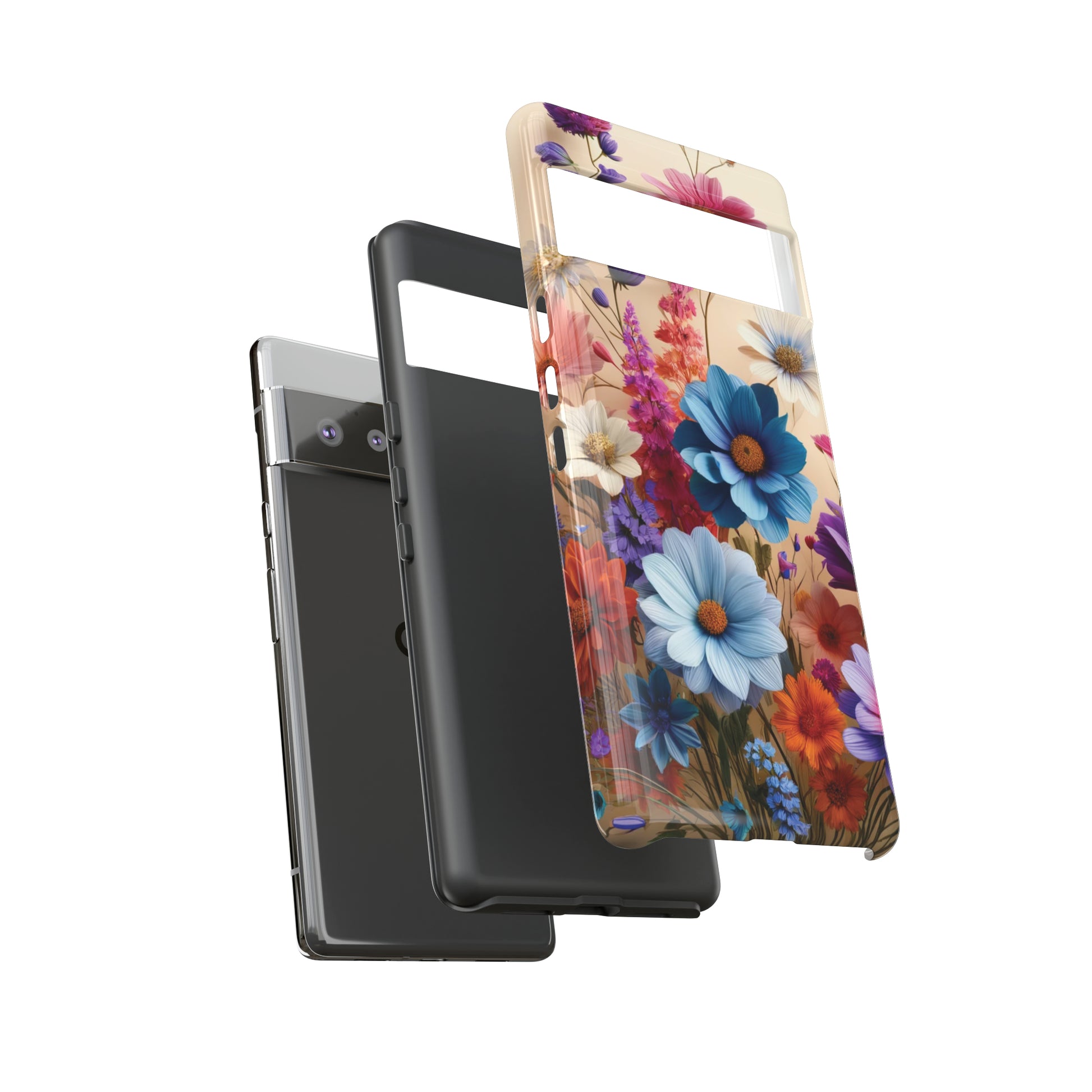 Best Phone Case Floral 3D Illusion Luxury Tough Case Floral Elegant Durable Stylish for Modern Devices iPhone 15, Samsung iPhone Samsung Accessory Gift for Her.