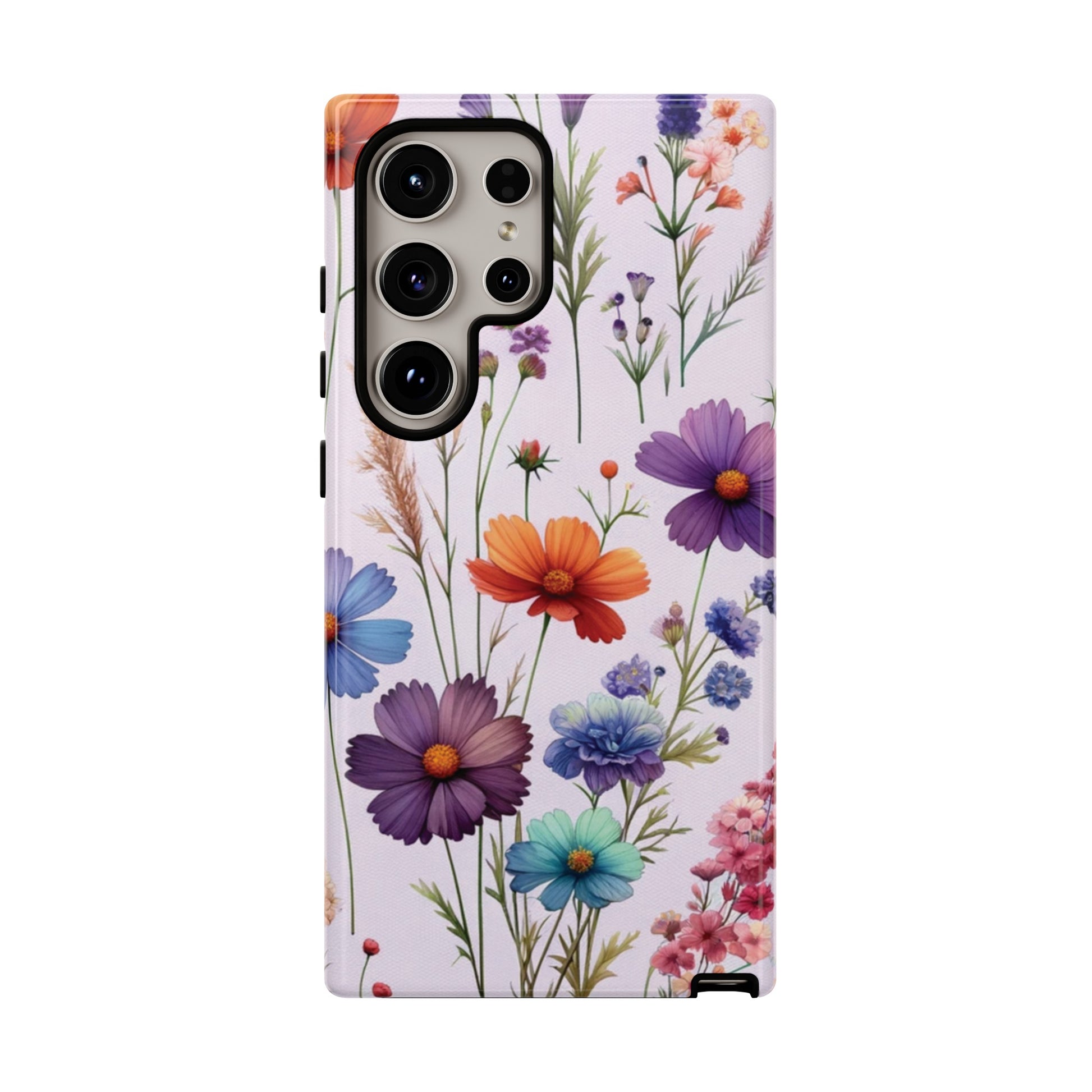 Lavender Wildflowers Protective Phone Case Gift for Her Phone 15, Samsung iPhone Samsung Gift for Her Case iPhone 15, Samsung iPhone Samsung Accessory Gift for Her.
